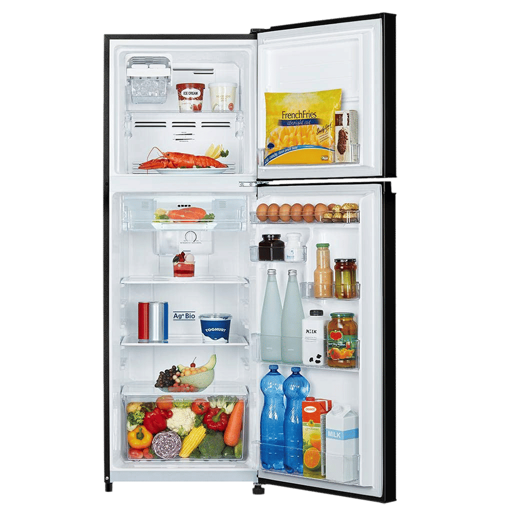 TOSHIBA 252 Litres 2 Star Frost Free Double Door Refrigerator with AG+ Bio Deodorizer (GR-RT302WE-PMI, Black Uniglass) TOSHIBA 252 Litres 2 Star Frost Free Double Door Refrigerator with AG+ Bio Deodorizer (GR-RT302WE-PMI, Black Uniglass)_5