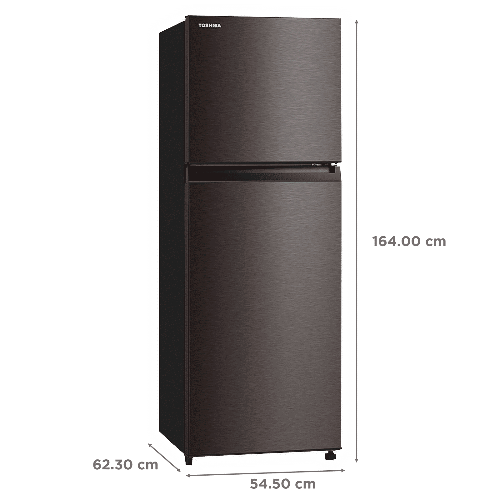 TOSHIBA 272 Litres 2 Star Frost Free Double Door Refrigerator with AG+ Bio Deodorizer (GR-RT328WE-PMI, Satin Grey)_3