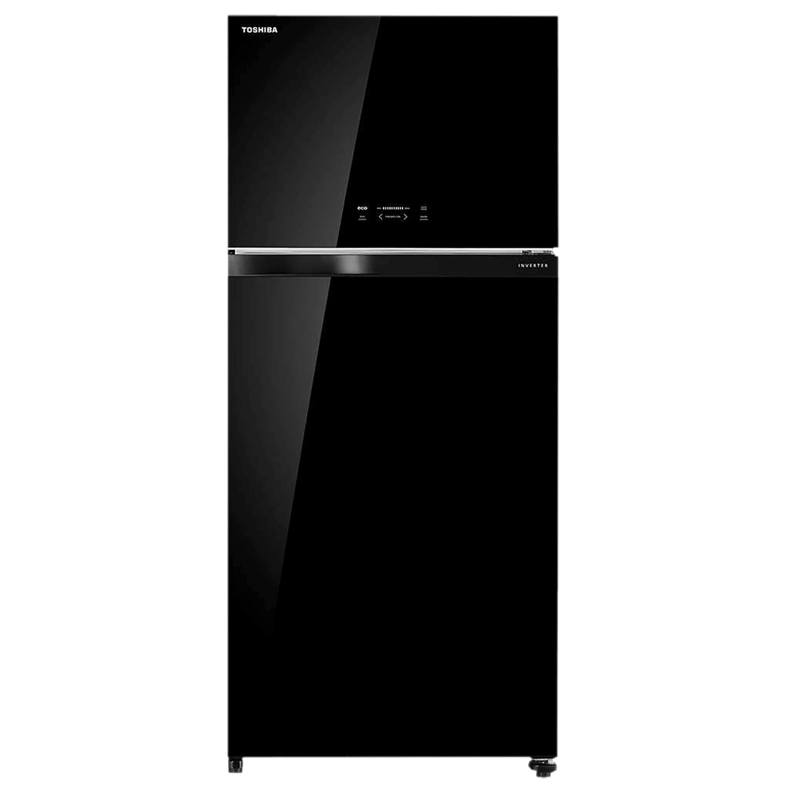 TOSHIBA 661 Litres 2 Star Frost Free Double Door Refrigerator with Automatic Ice Maker (GR-AG66INA, Black Glass)_1