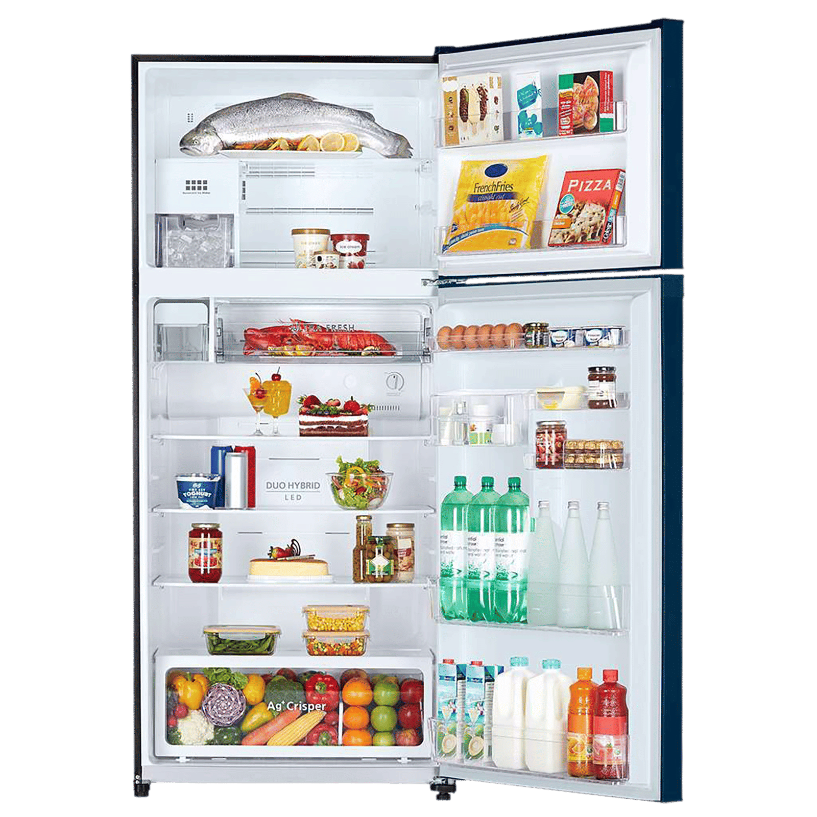 TOSHIBA 661 Litres 2 Star Frost Free Double Door Refrigerator with Automatic Ice Maker (GR-AG66INA, Black Glass)_5