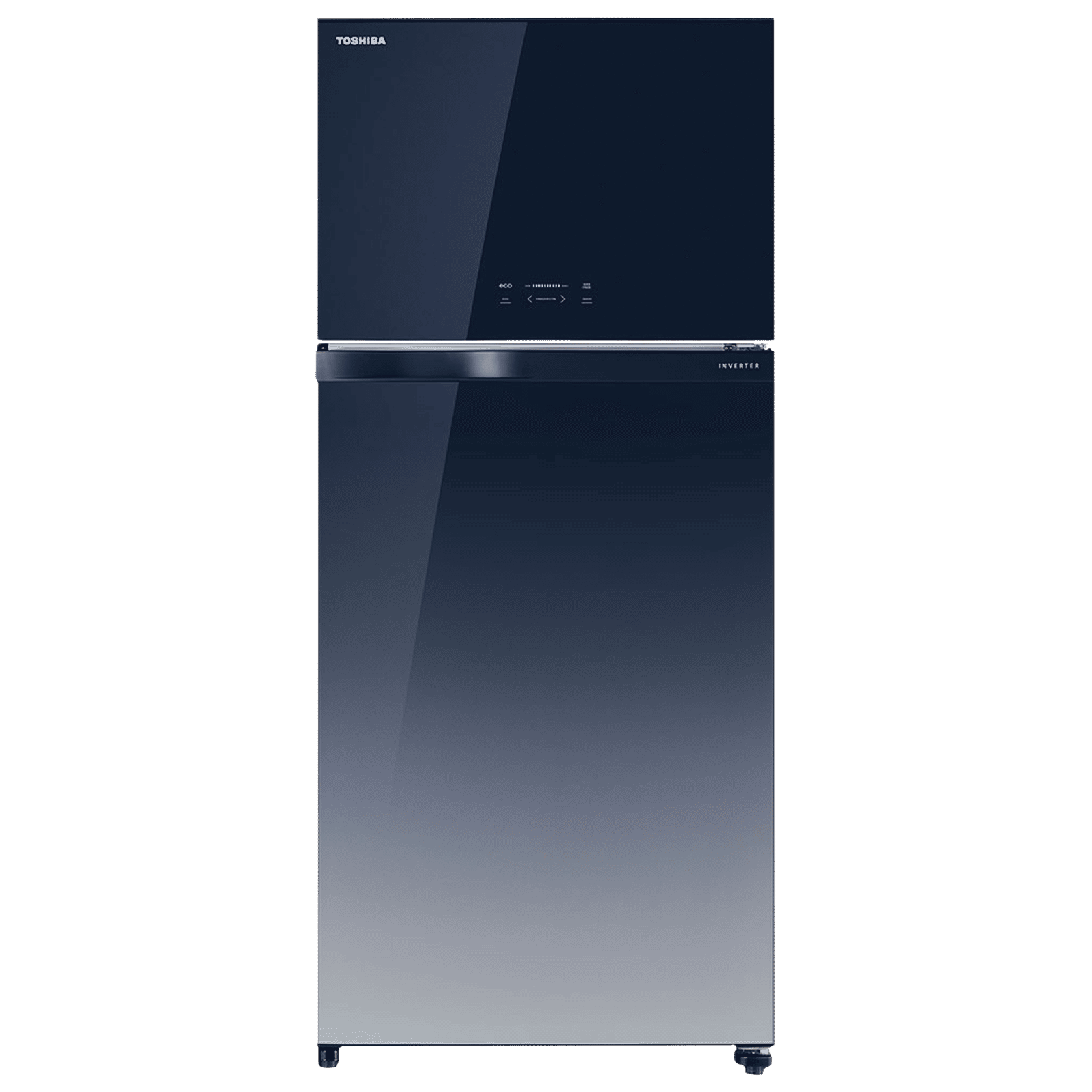TOSHIBA 661 Litres 2 Star Frost Free Double Door Refrigerator with Automatic Ice Maker (GR-AG66INA, Gradiation Blue Glass)_1