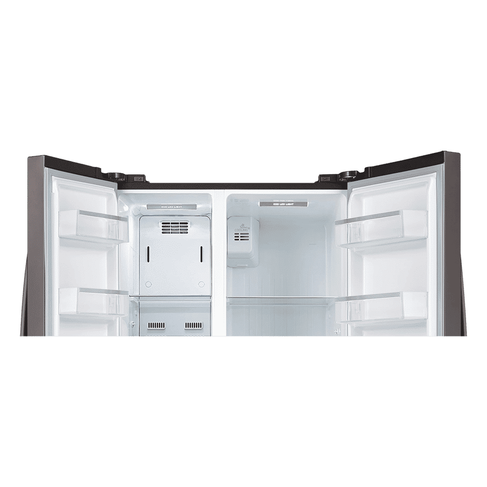 TOSHIBA 587 Litres Frost Free Side by Side Refrigerator with Quick Air Cooling System (GR-RS530WE-PMI, Fine Stainless Steel)_10