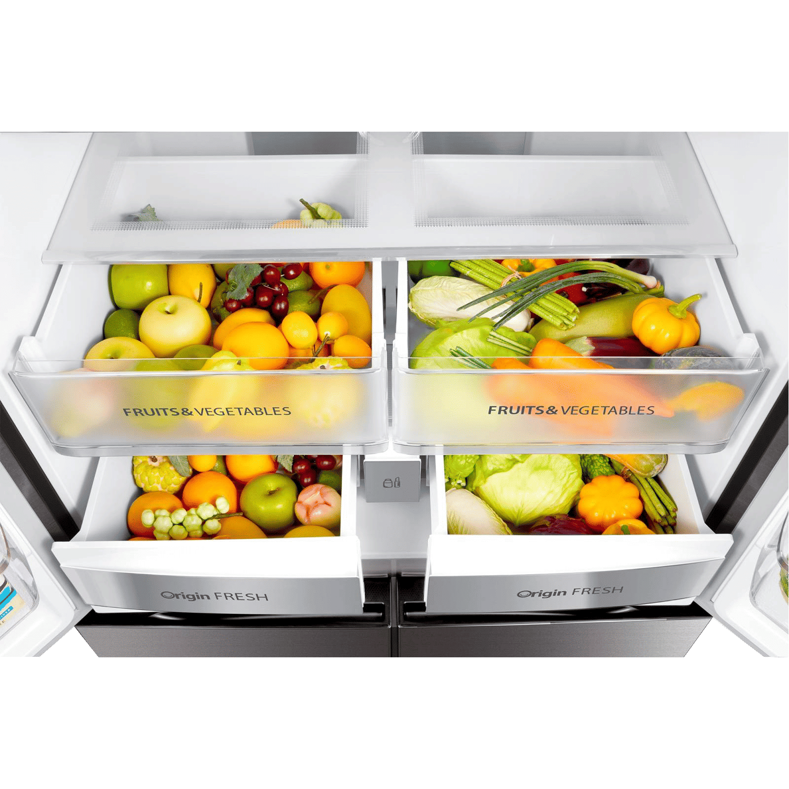 TOSHIBA 650 Litres Frost Free French Door Convertible Refrigerator with 3 Independent Cooling Technology (GR-RF646WE-PGI, Blue Glass)_10