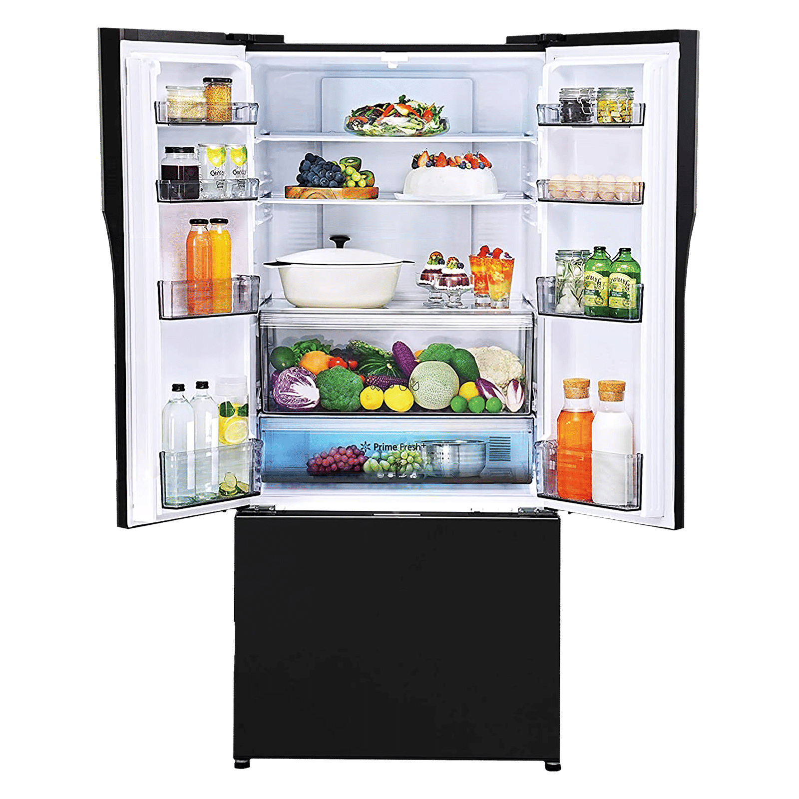 Panasonic 551 Litres 3 Star Frost Free Side by Side Refrigerator with AG Clean Technology (NR-CY550GKXZ, Black)_6