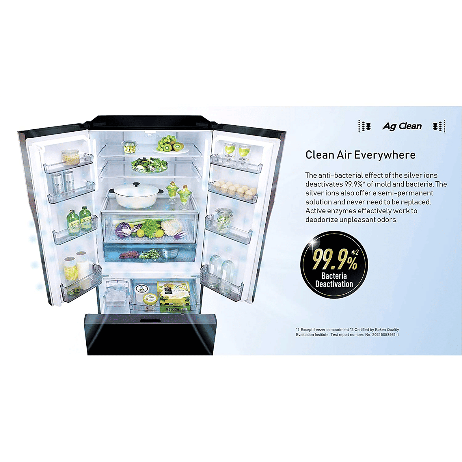 Panasonic 551 Litres 3 Star Frost Free Side by Side Refrigerator with AG Clean Technology (NR-CY550GKXZ, Black)_7