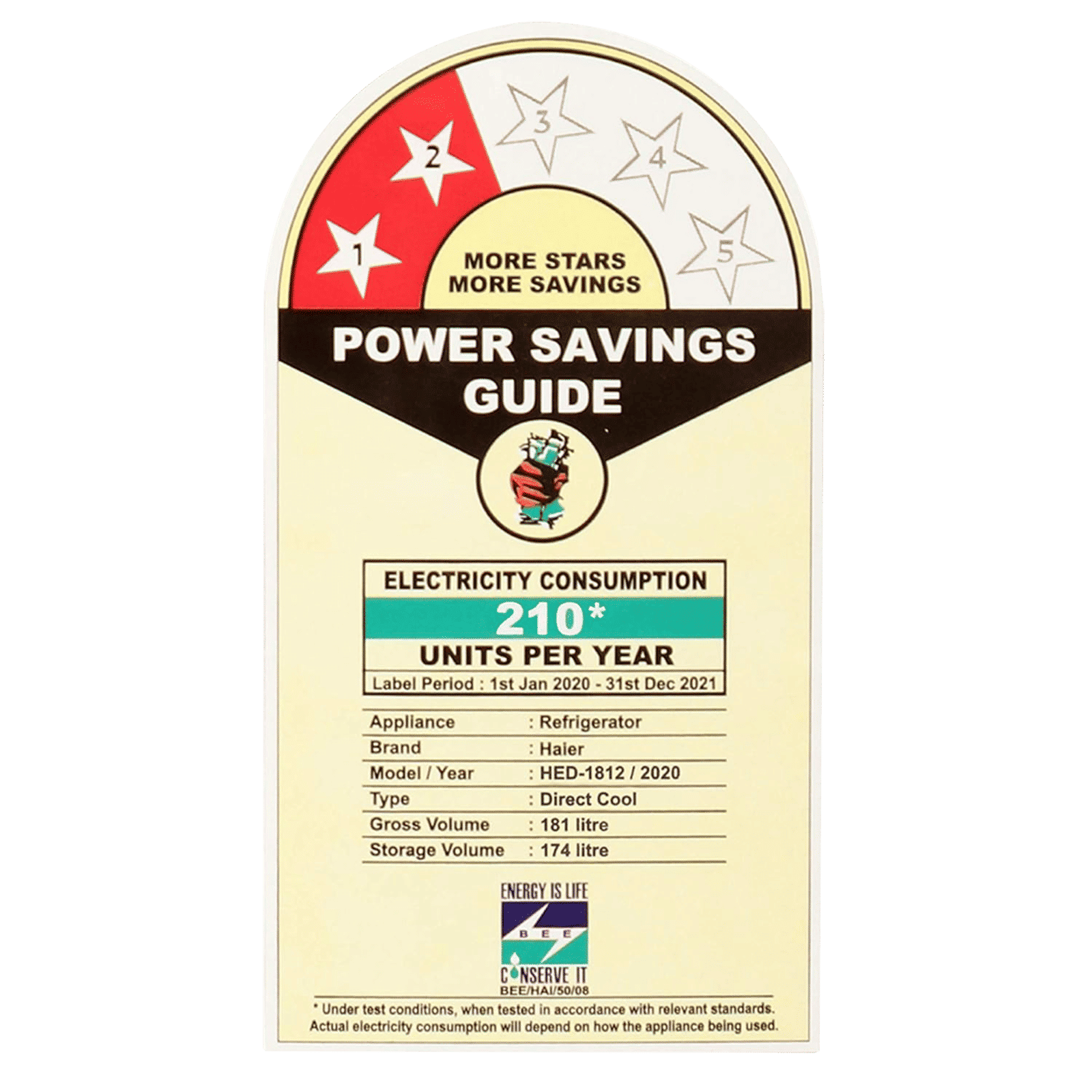 Haier 181 Liters 2 Star Direct Cool Single Door Refrigerator with Stabilizer Free Operation (HED-1812BKS-E, Black Brushline) Haier 181 Liters 2 Star Direct Cool Single Door Refrigerator with Stabilizer Free Operation (HED-1812BKS-E, Black Brushline)_8