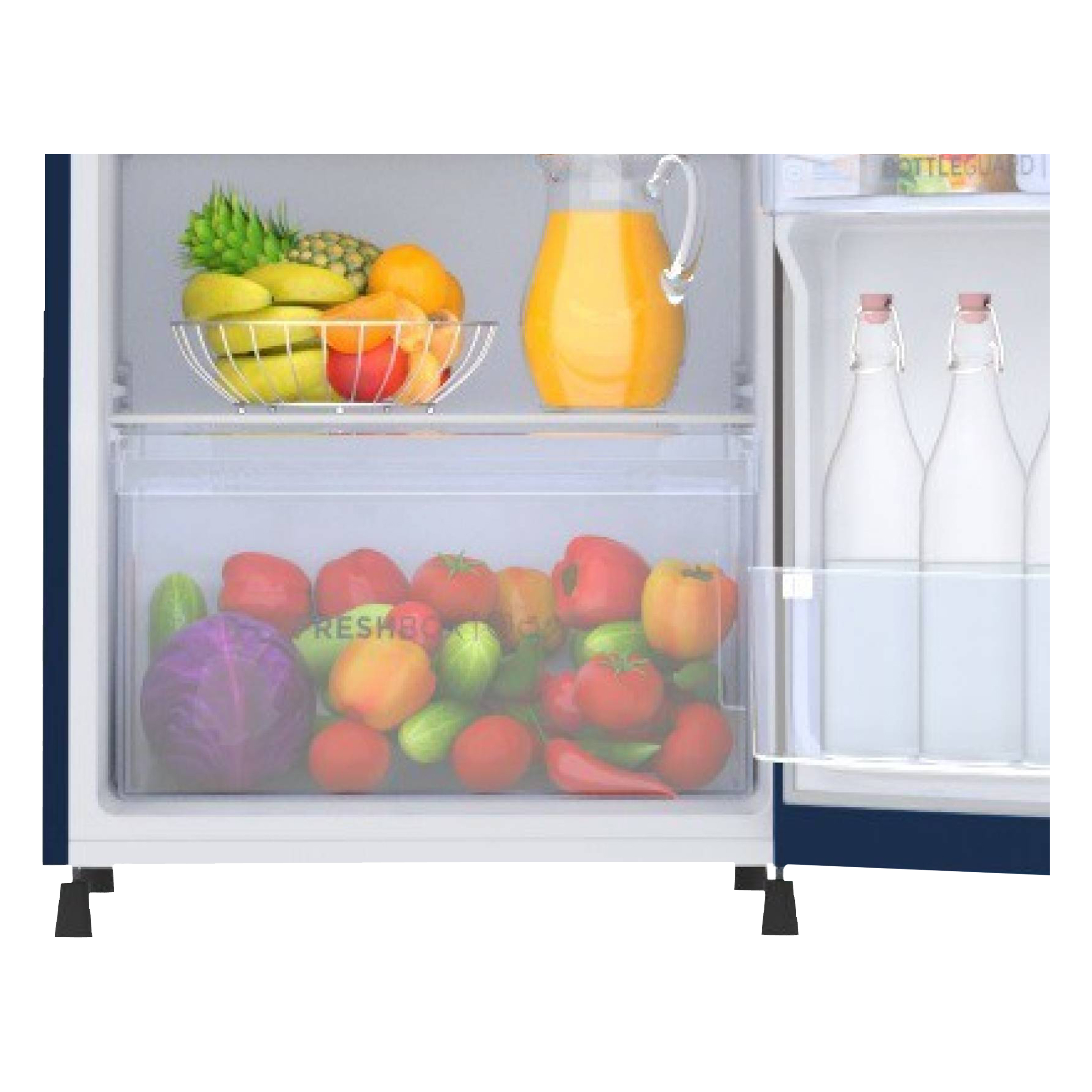 Haier 182 Liters 2 Star Direct Cool Single Door Refrigerator with Stabilizer Free Operation (HED-18BML, Marine Lily)_9