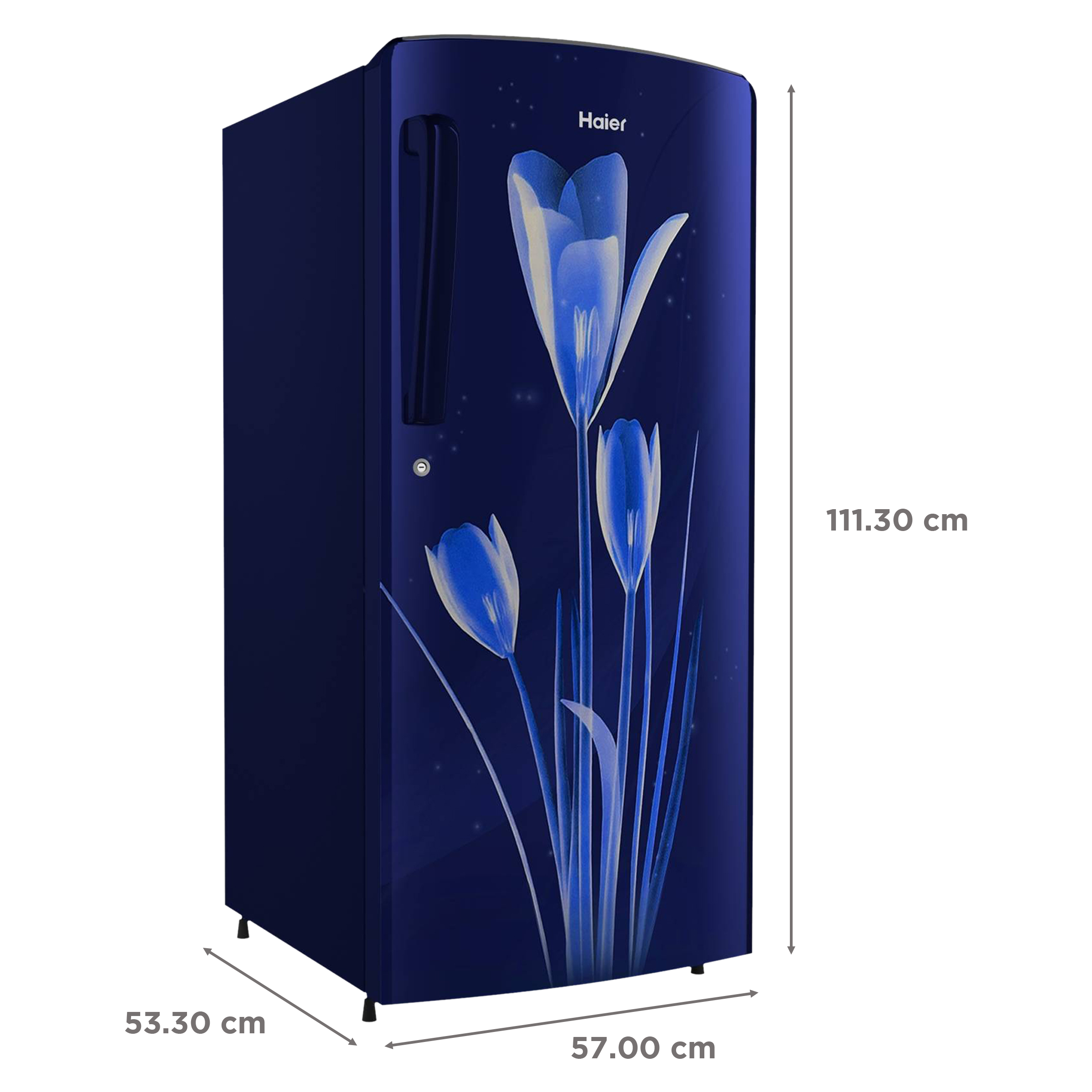 Haier 182 Liters 2 Star Direct Cool Single Door Refrigerator with Stabilizer Free Operation (HED-18BML, Marine Lily)_3