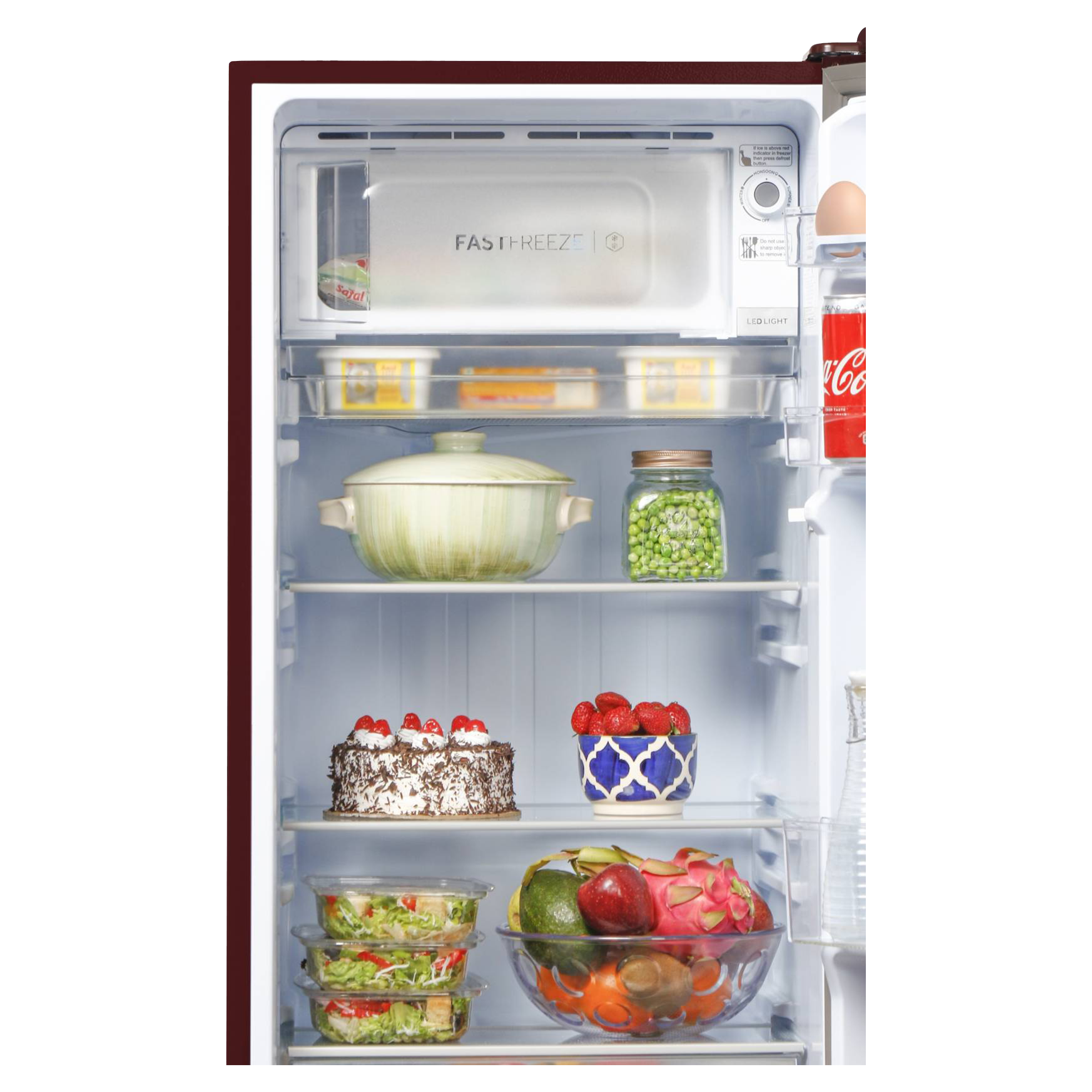 Haier 192 Liters 2 Star Direct Cool Single Door Refrigerator with Stabilizer Free Operation (HED-191TPRP, 185_7
