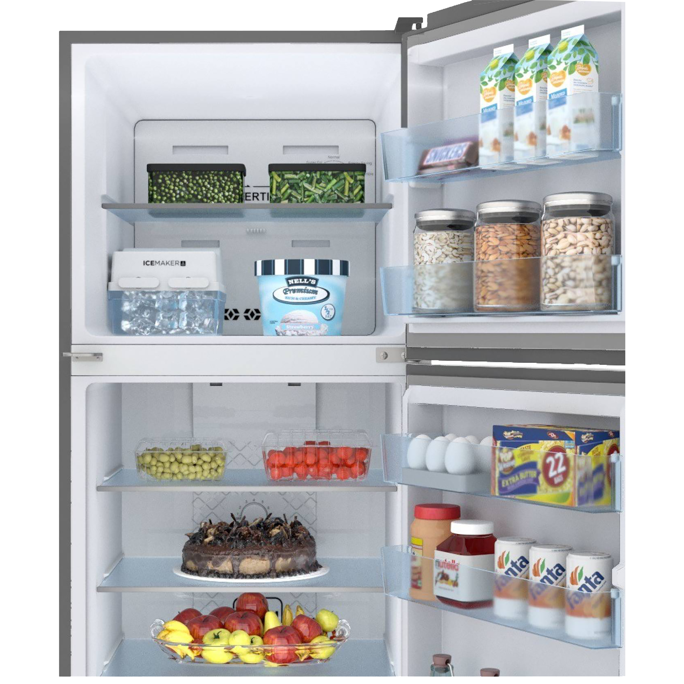 Haier 240 Litres 2 Star Frost Free Double Door Convertible Refrigerator with Turbo Icing Technology (HEF-25TDS, Dazzle Steel) Haier 240 Litres 2 Star Frost Free Double Door Convertible Refrigerator with Turbo Icing Technology (HEF-25TDS, Dazzle Steel)_12