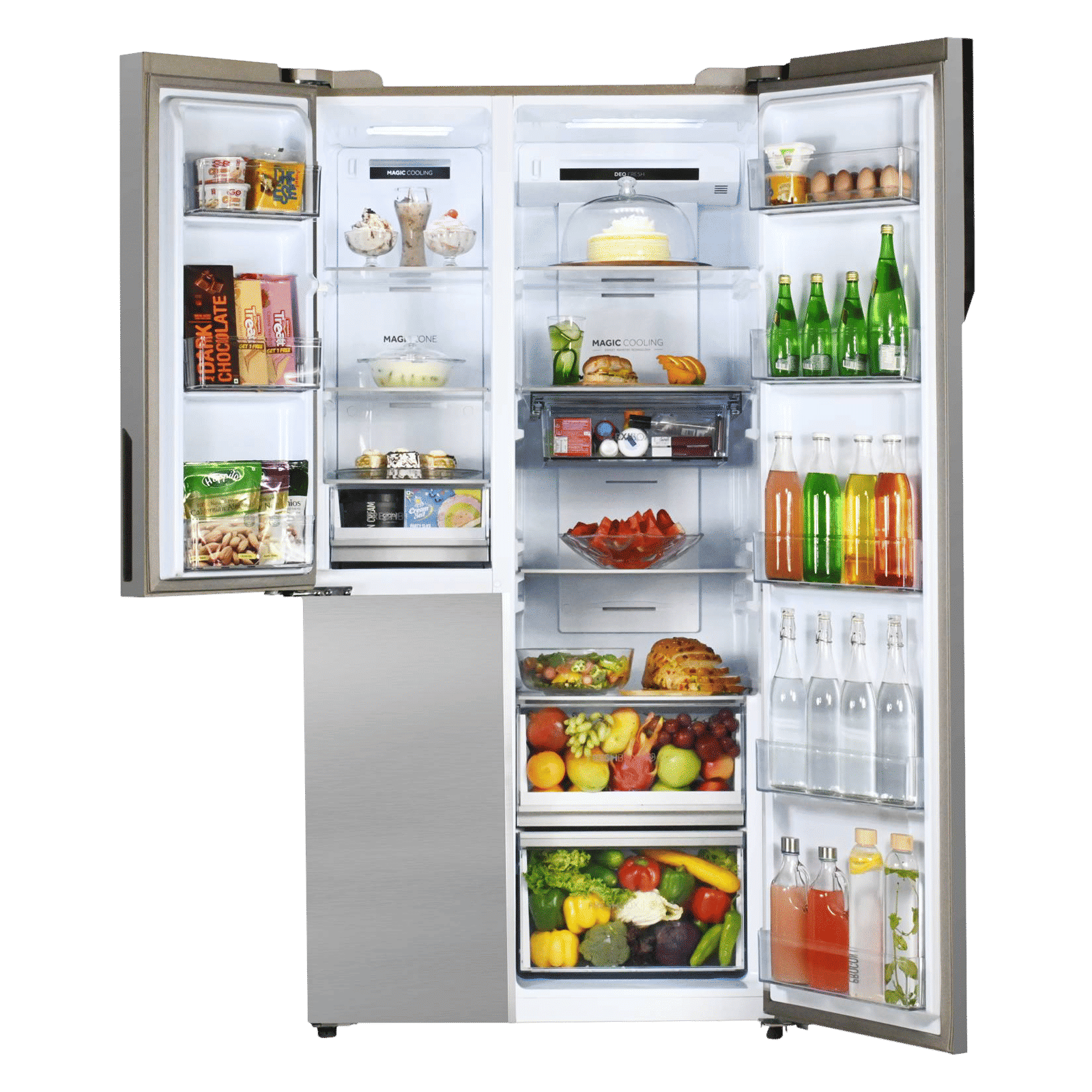 Haier 628 Litres Frost Free Side by Side Door Smart Wifi Enabled Refrigerator with Convertible Magic Zone (HRT-628PMGU1, Mirror Glass) Haier 628 Litres Frost Free Side by Side Door Smart Wifi Enabled Refrigerator with Convertible Magic Zone (HRT-628PMGU1, Mirror Glass)_5