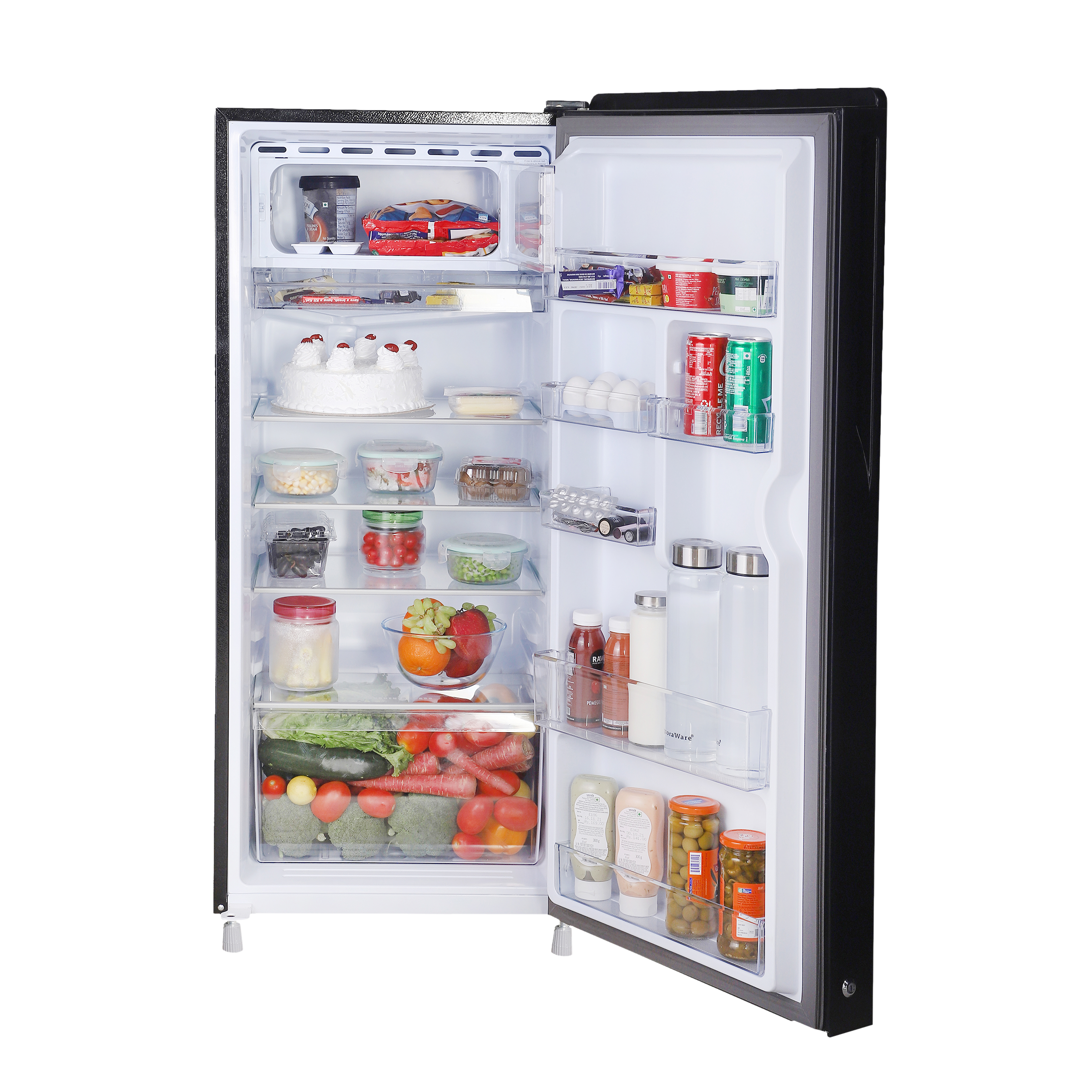 Haier 195 Litres 4 Star Direct Cool Single Door Refrigerator with Stabilizer Free Operation (HRD-1954CHG-E, HolyLeaf Glass)_5