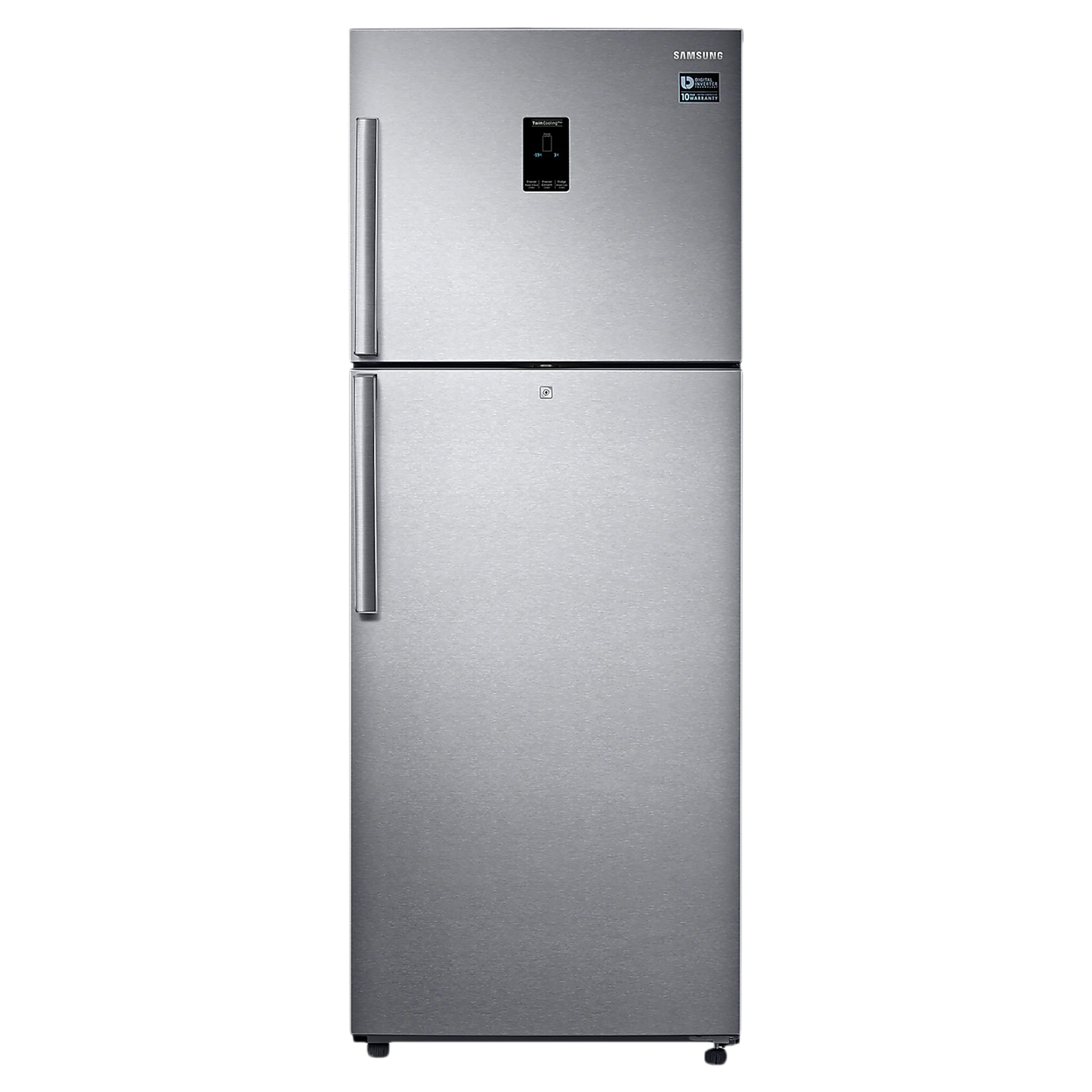 SAMSUNG 415 Litres 2 Star Frost Free Double Door Convertible Refrigerator with Twin Cooling Plus Technology (RT42B5468SL/TL, Real Stainless)_1