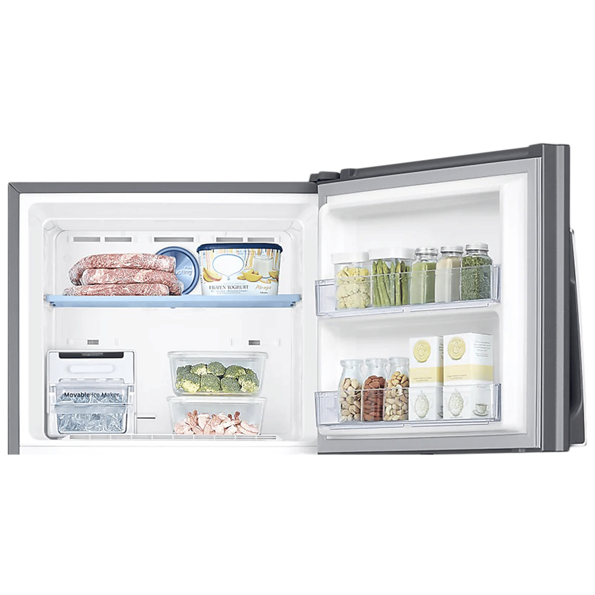 SAMSUNG 415 Litres 2 Star Frost Free Double Door Convertible Refrigerator with Twin Cooling Plus Technology (RT42B5468SL/TL, Real Stainless)_8