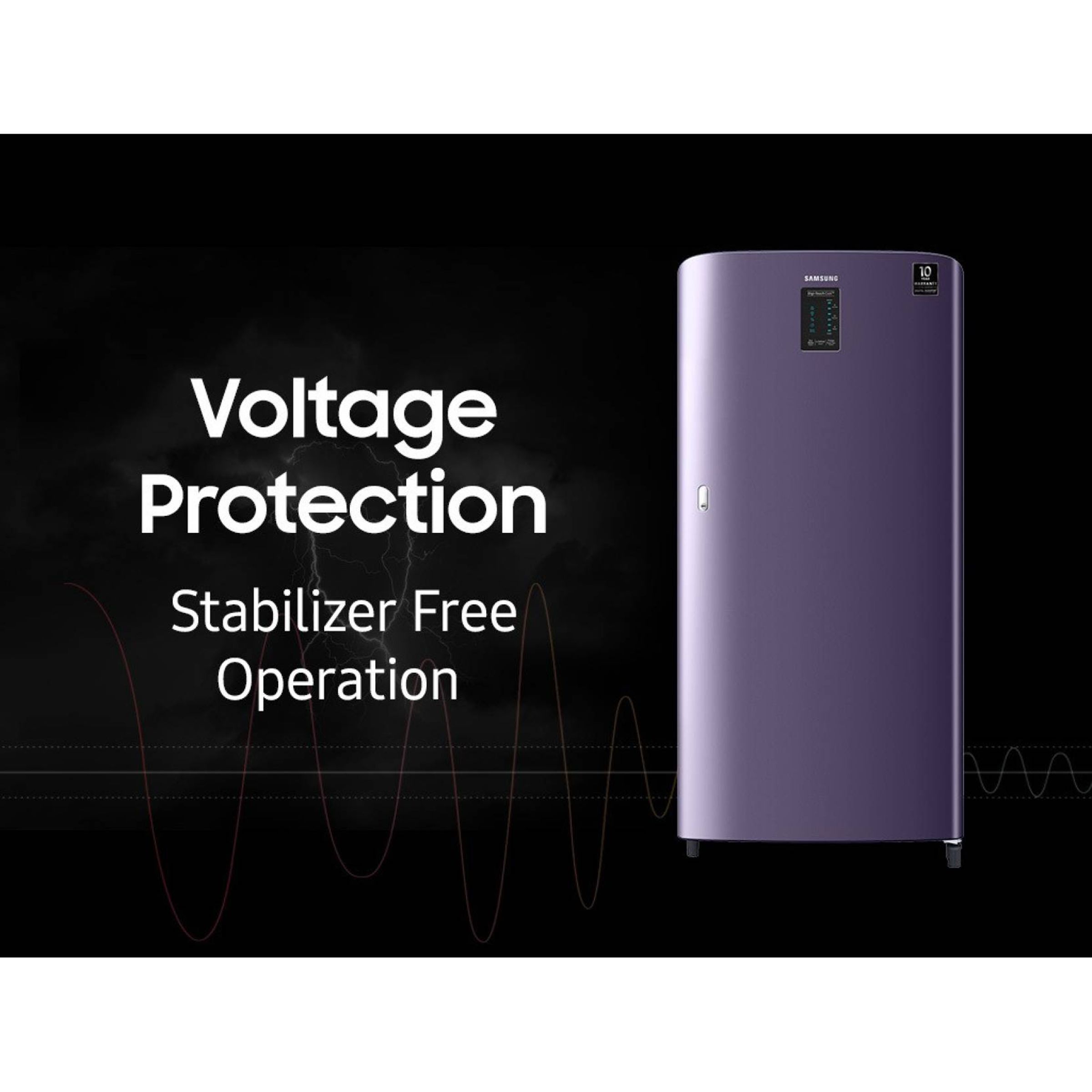 SAMSUNG 198 Liters 3 Star Direct Cool Single Door Refrigerator with Stabilizer Free Operation (RR21A2C2YUT/HL, Pebble Blue) SAMSUNG 198 Liters 3 Star Direct Cool Single Door Refrigerator with Stabilizer Free Operation (RR21A2C2YUT/HL, Pebble Blue)_12