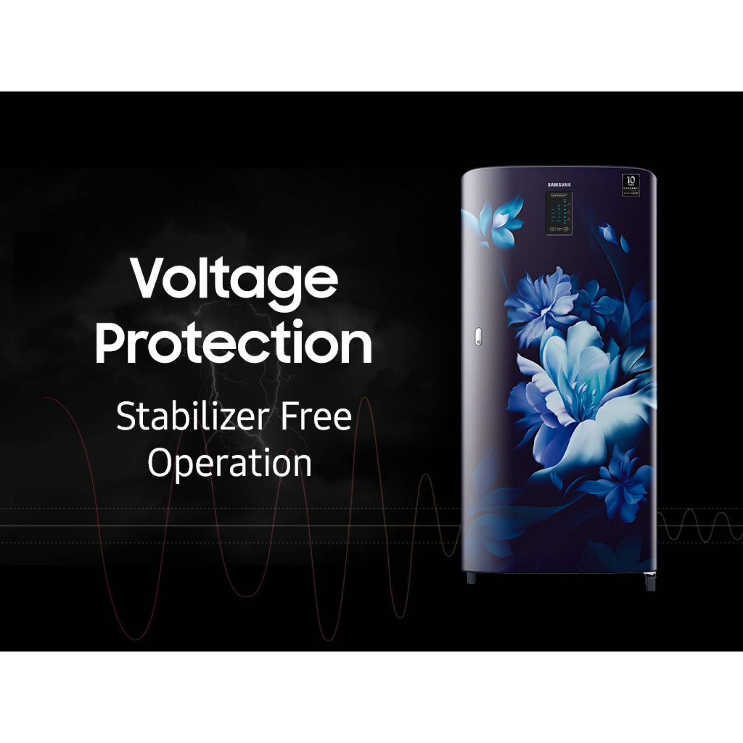 SAMSUNG 192 Liters 4 Star Direct Cool Single Door Refrigerator with Curd Maestro (RR21A2M2XUZ/HL, Midnight Blossom Blue) SAMSUNG 192 Liters 4 Star Direct Cool Single Door Refrigerator with Curd Maestro (RR21A2M2XUZ/HL, Midnight Blossom Blue)_13