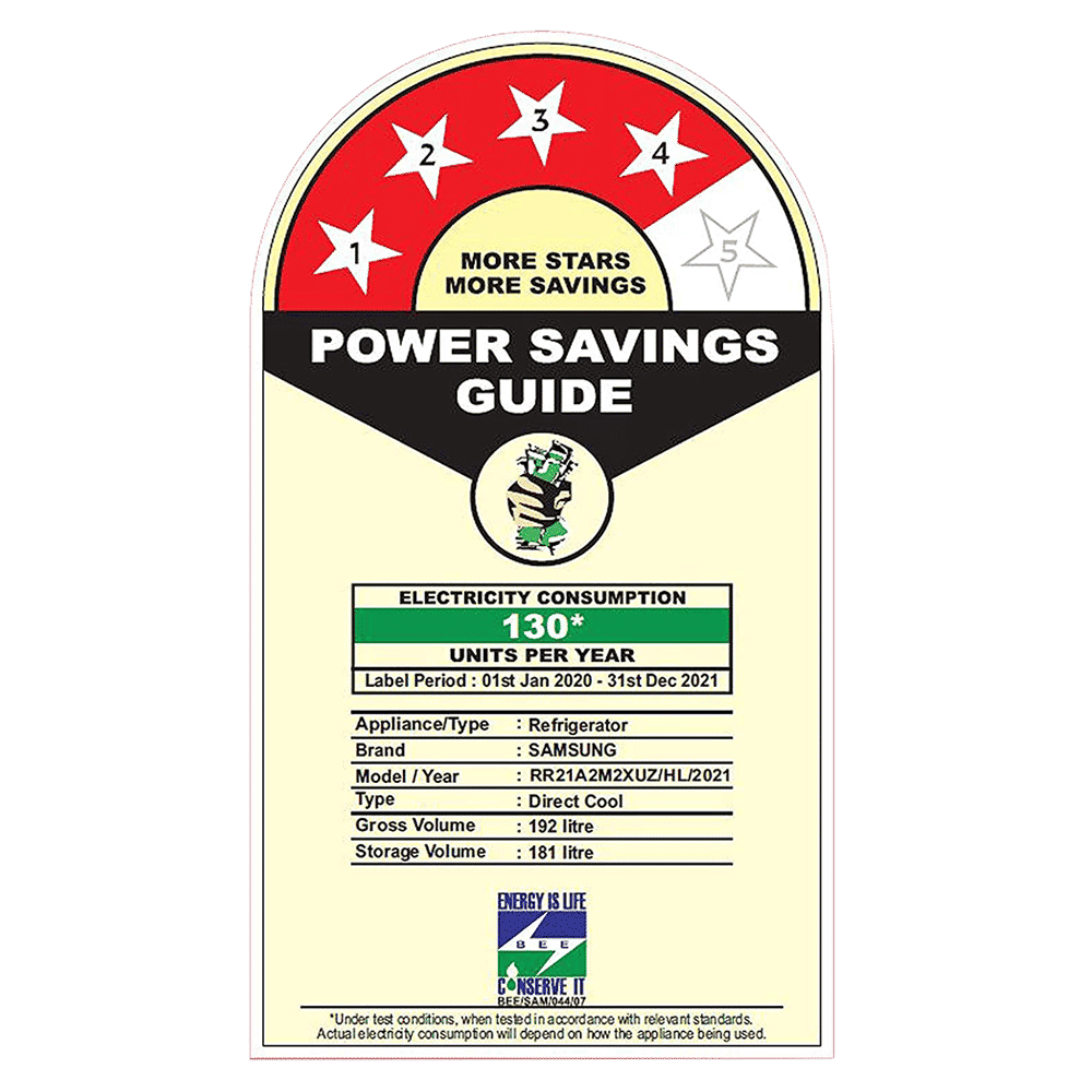 SAMSUNG 192 Liters 4 Star Direct Cool Single Door Refrigerator with Curd Maestro (RR21A2M2XUZ/HL, Midnight Blossom Blue) SAMSUNG 192 Liters 4 Star Direct Cool Single Door Refrigerator with Curd Maestro (RR21A2M2XUZ/HL, Midnight Blossom Blue)_10