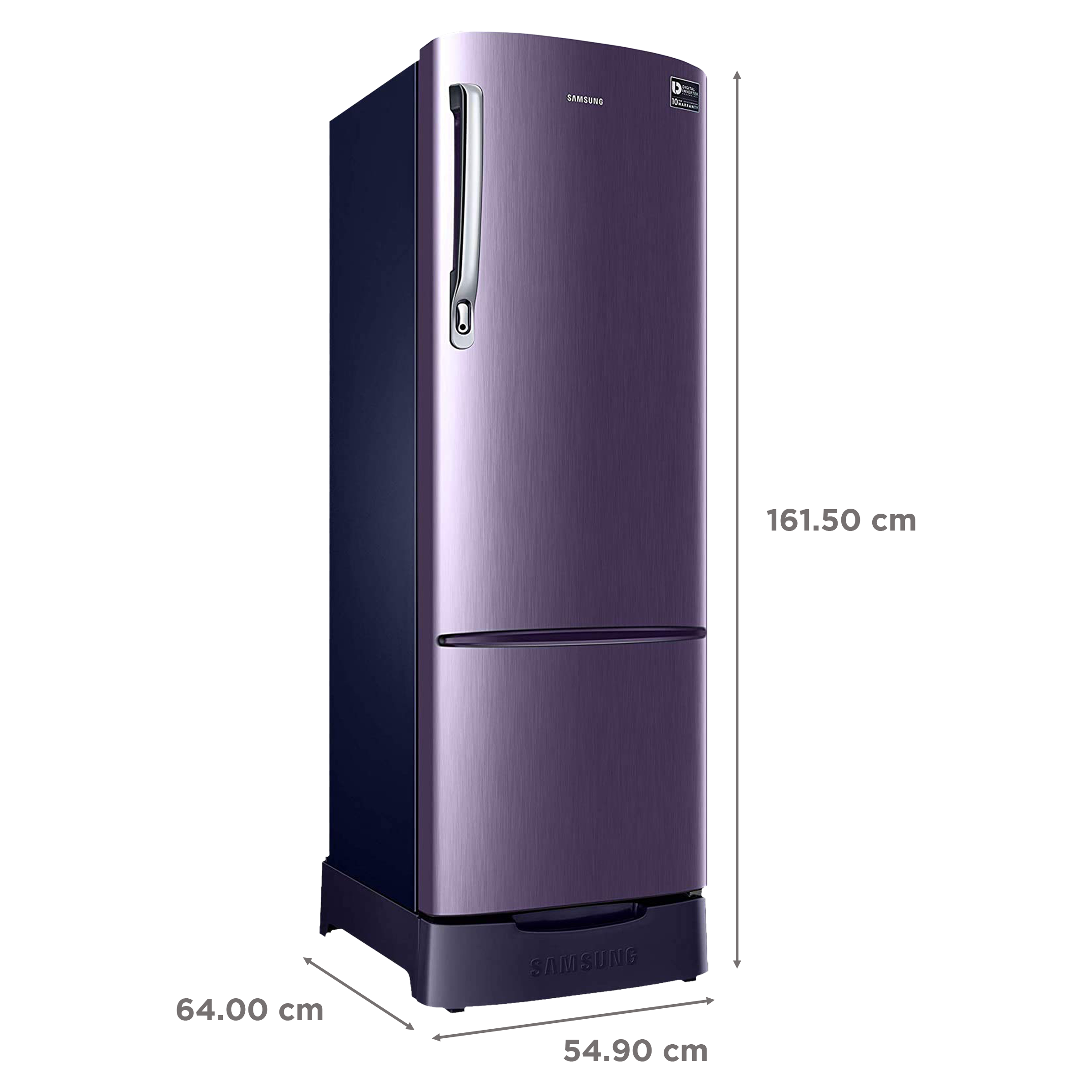 SAMSUNG 255 Liters 3 Star Direct Cool Single Door Refrigerator with Runs on Solar Energy (RR26T389YUT/HL, Pebble Blue)_2