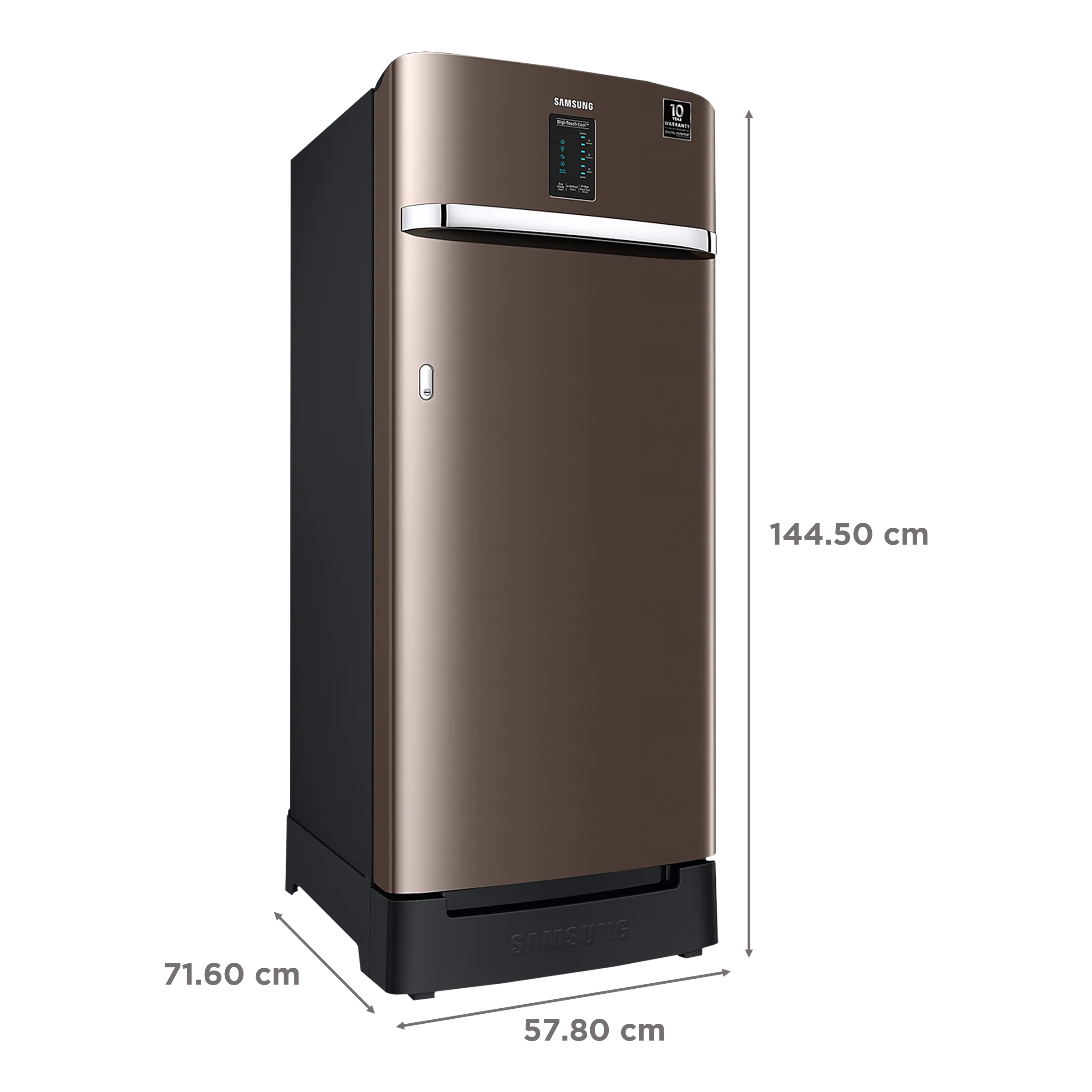 SAMSUNG 225 Liters 5 Star Direct Cool Single Door Refrigerator with Stabilizer Free Operation (RR23A2F3WDX/HL, Luxe Brown) SAMSUNG 225 Liters 5 Star Direct Cool Single Door Refrigerator with Stabilizer Free Operation (RR23A2F3WDX/HL, Luxe Brown)_3