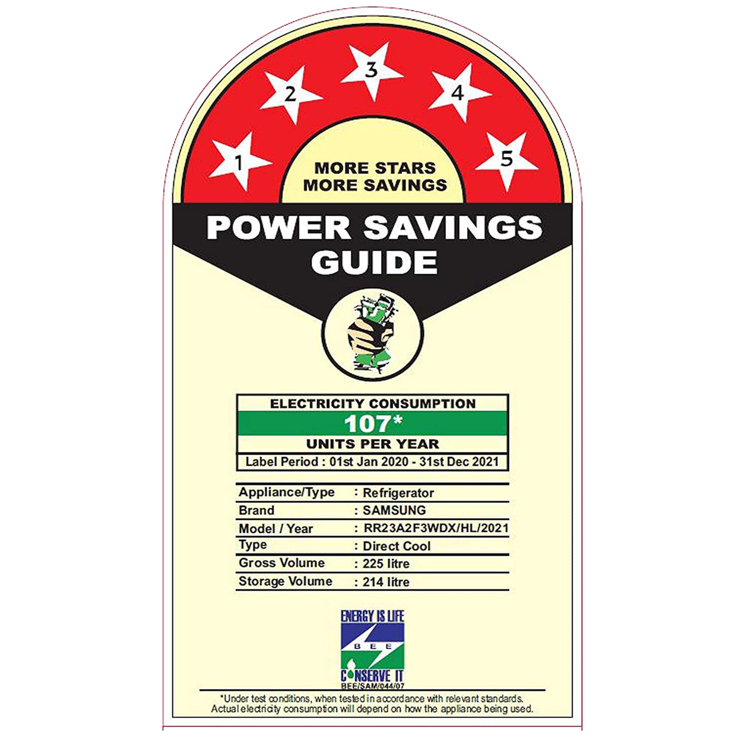 SAMSUNG 225 Liters 5 Star Direct Cool Single Door Refrigerator with Stabilizer Free Operation (RR23A2F3WDX/HL, Luxe Brown) SAMSUNG 225 Liters 5 Star Direct Cool Single Door Refrigerator with Stabilizer Free Operation (RR23A2F3WDX/HL, Luxe Brown)_9