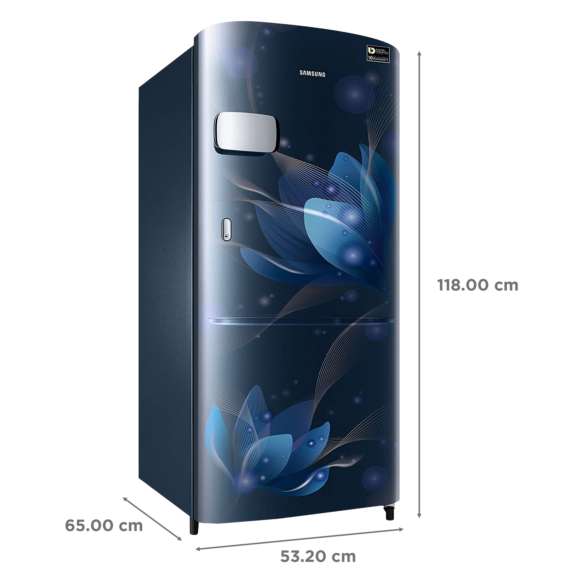 SAMSUNG 192 Liters 3 Star Direct Cool Single Door Refrigerator with Anti-Bacteria Gasket (RR20A1Y2YU8/HL, Blooming Saffron Red)_3