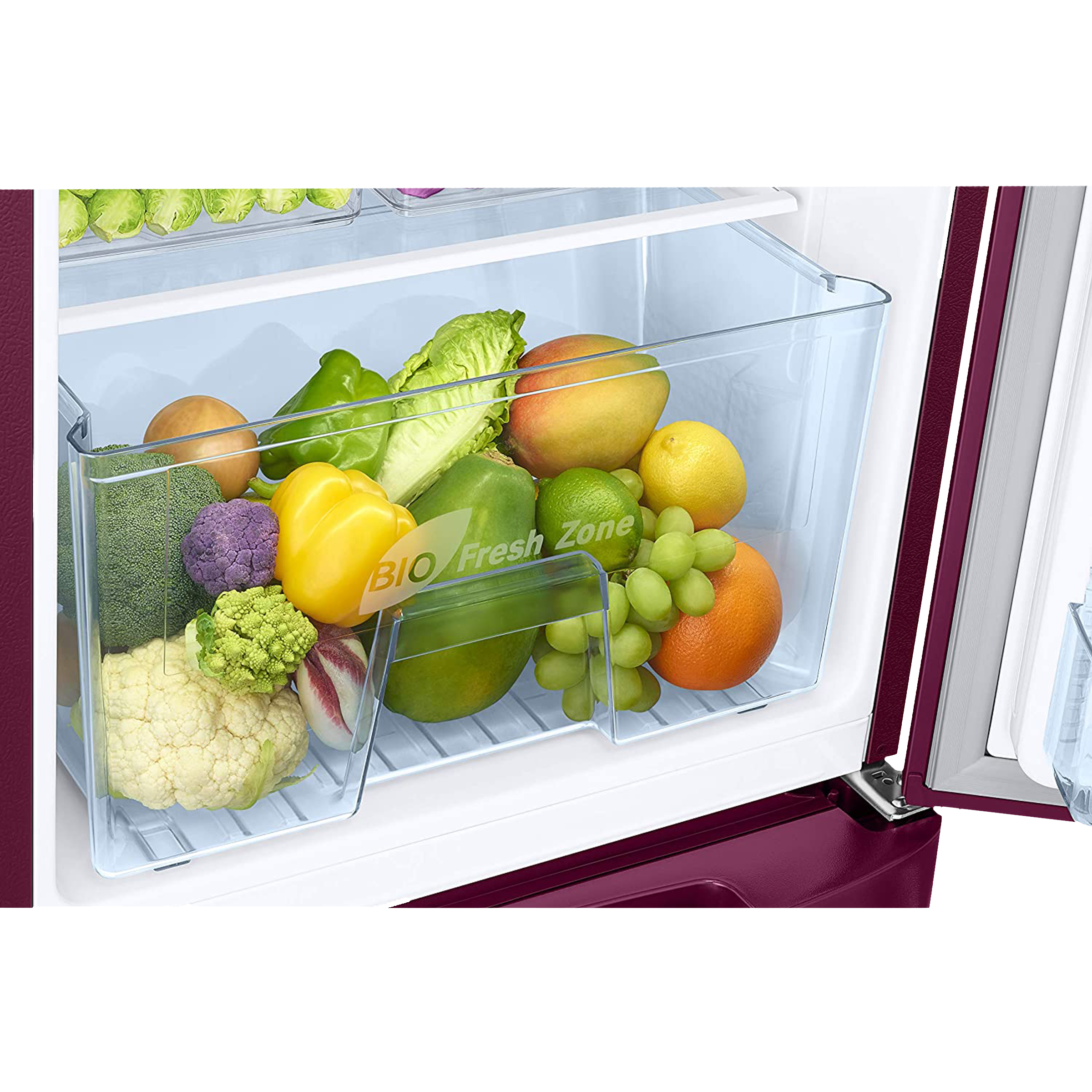 SAMSUNG 192 Liters 3 Star Direct Cool Single Door Refrigerator with Anti-Bacteria Gasket (RR20A1Z2YR8/HL, Blooming Saffron Red)_10