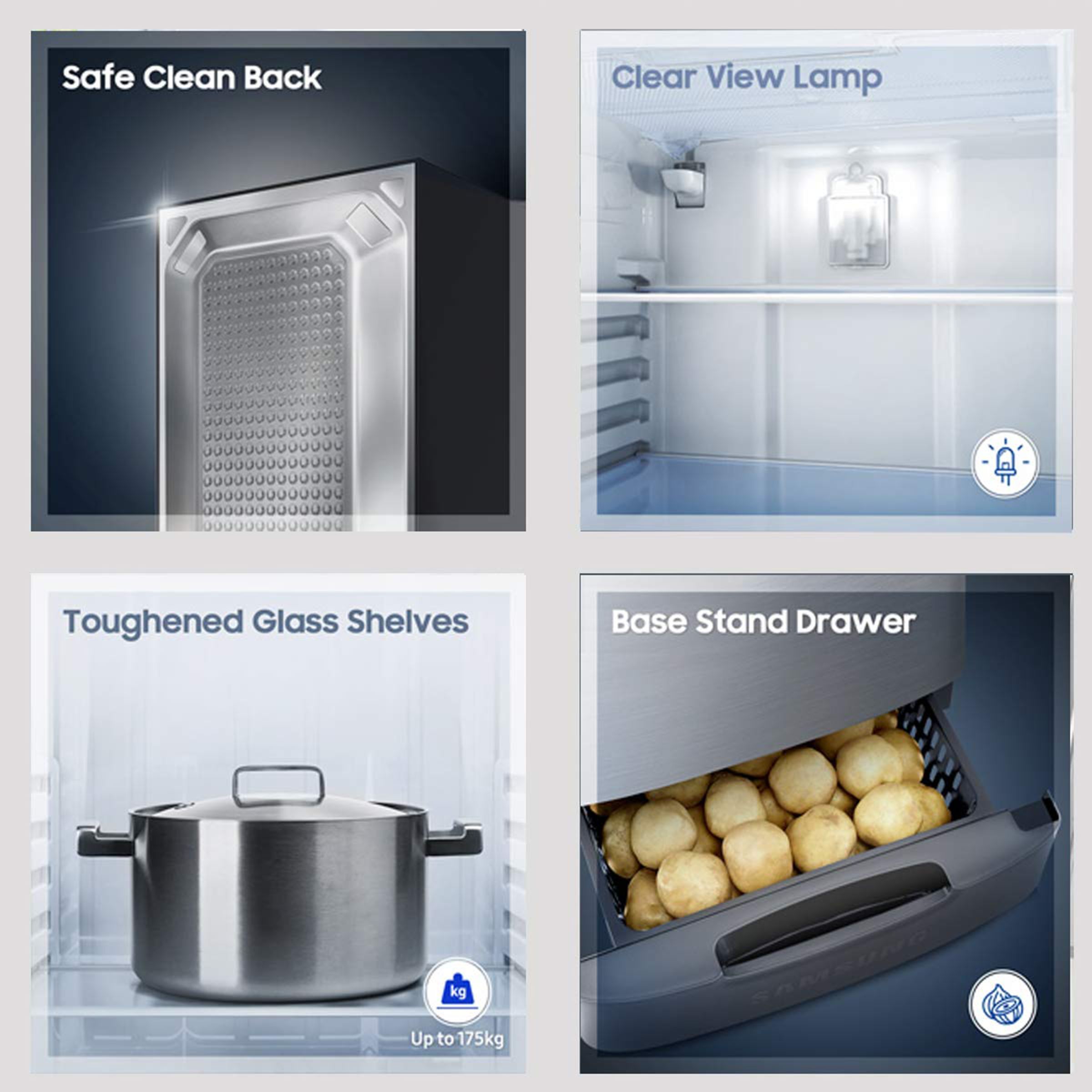 SAMSUNG 192 Liters 3 Star Direct Cool Single Door Refrigerator with Anti-Bacteria Gasket (RR20A1Z2YR8/HL, Blooming Saffron Red)_14