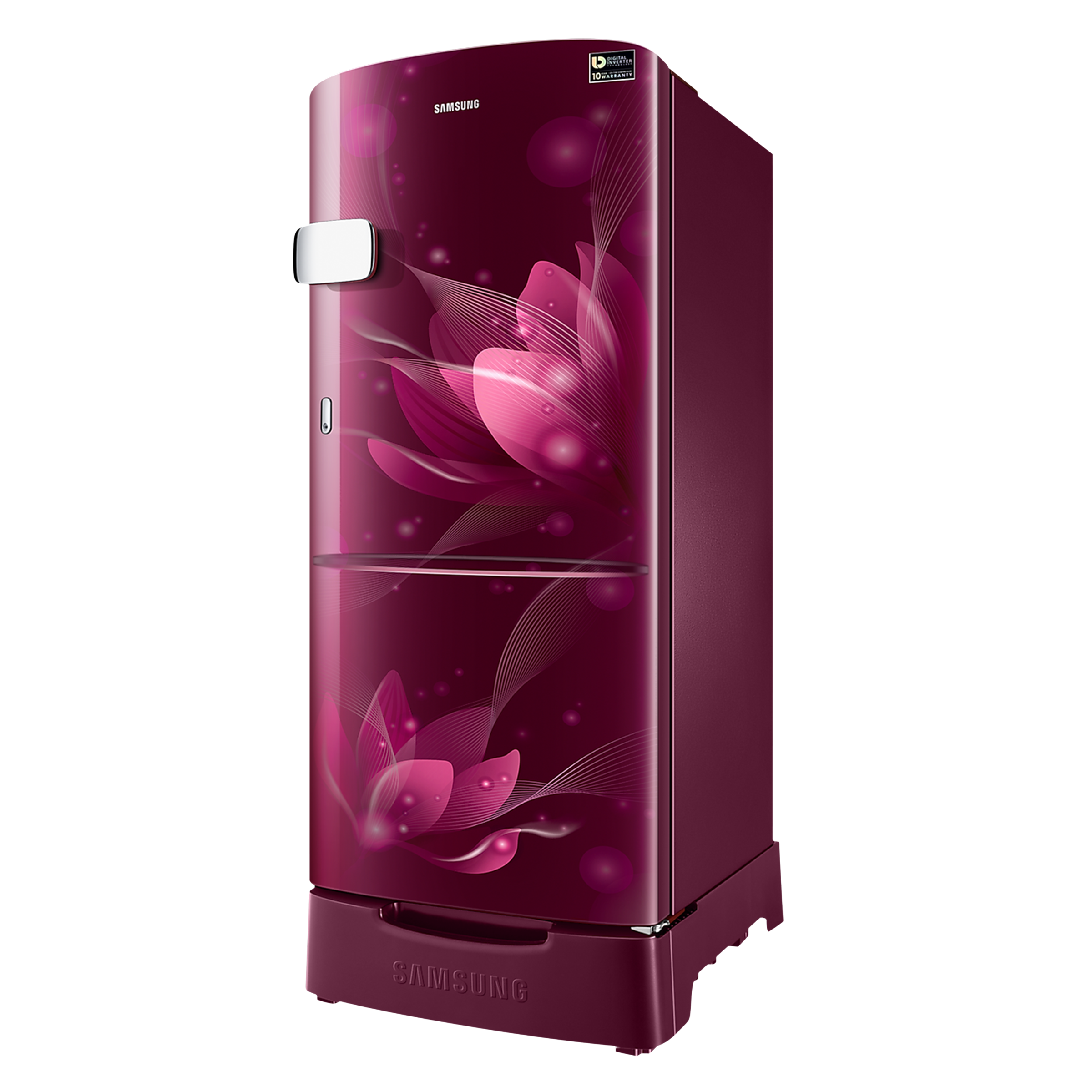 SAMSUNG 192 Liters 3 Star Direct Cool Single Door Refrigerator with Anti-Bacteria Gasket (RR20A1Z2YR8/HL, Blooming Saffron Red)_4