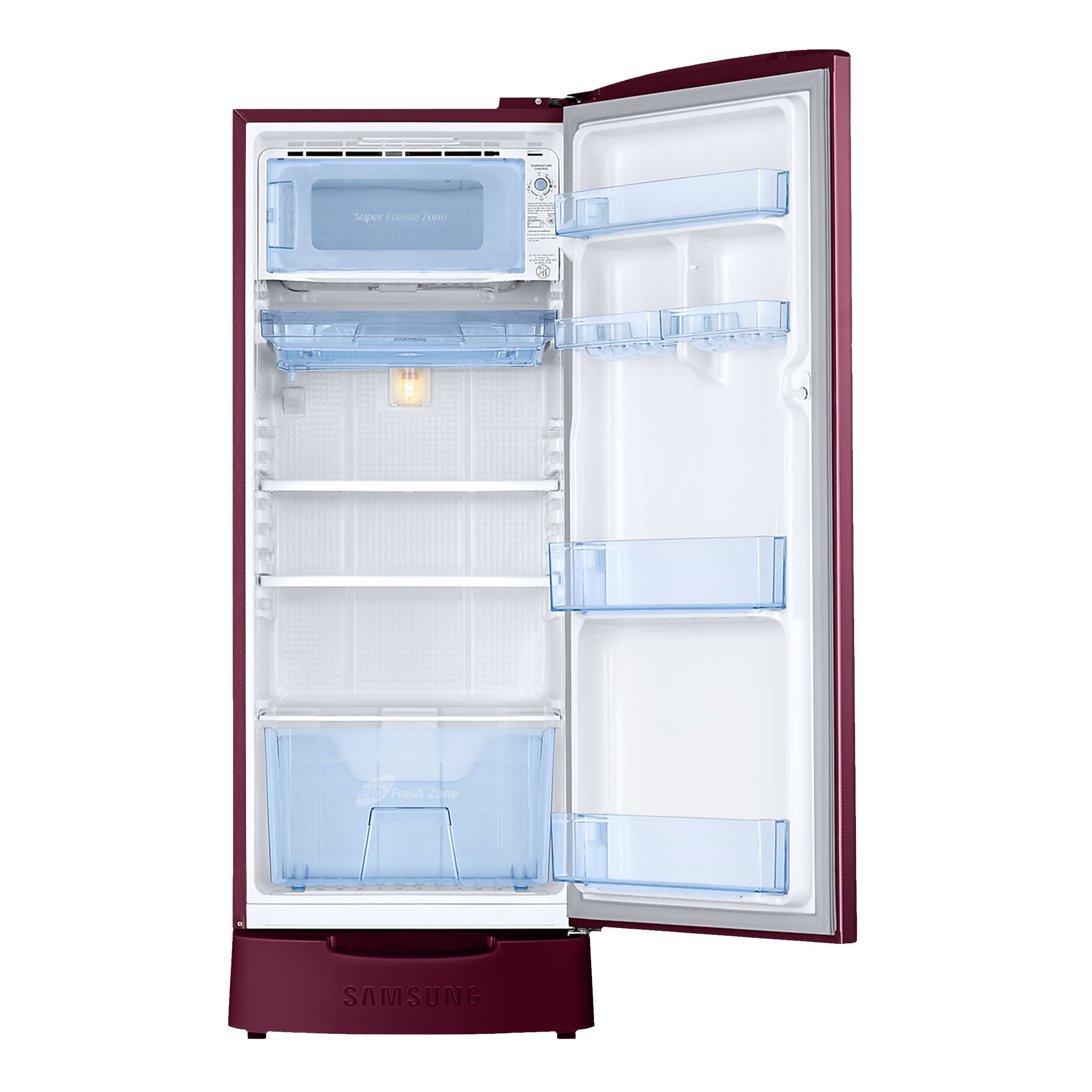 SAMSUNG 192 Liters 3 Star Direct Cool Single Door Refrigerator with Anti-Bacteria Gasket (RR20A1Z2YR8/HL, Blooming Saffron Red)_5