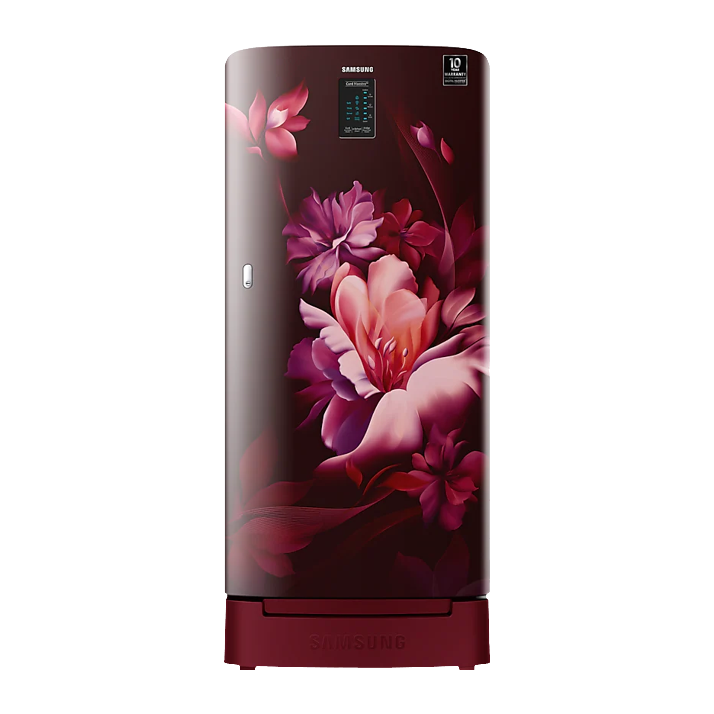 SAMSUNG 192 Liters 4 Star Direct Cool Single Door Refrigerator with Stabilizer Free Operation (RR21A2N2XRZ/HL, Midnight Blossom Red) SAMSUNG 192 Liters 4 Star Direct Cool Single Door Refrigerator with Stabilizer Free Operation (RR21A2N2XRZ/HL, Midnight Blossom Red)_1