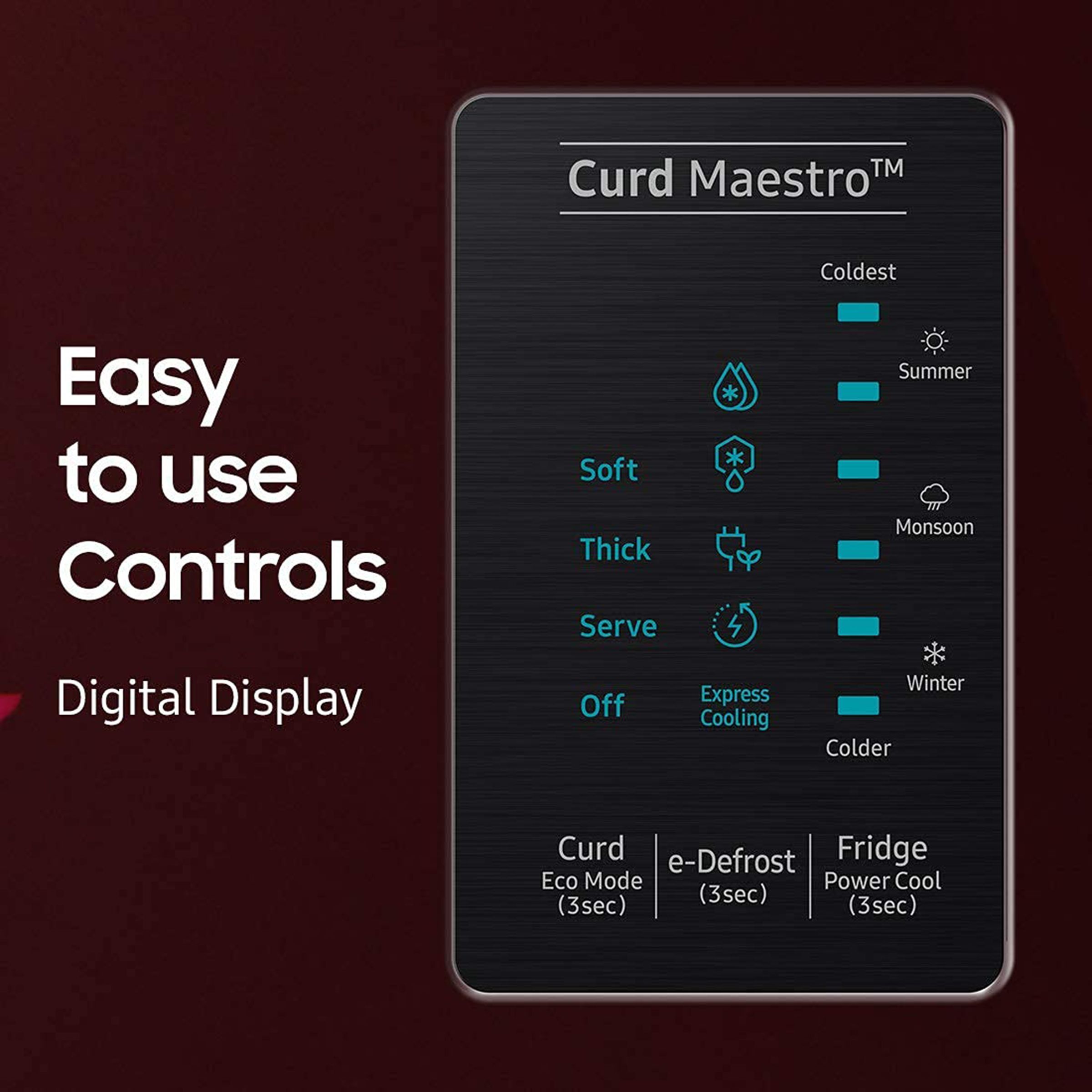 SAMSUNG 192 Liters 4 Star Direct Cool Single Door Refrigerator with Stabilizer Free Operation (RR21A2N2XRZ/HL, Midnight Blossom Red) SAMSUNG 192 Liters 4 Star Direct Cool Single Door Refrigerator with Stabilizer Free Operation (RR21A2N2XRZ/HL, Midnight Blossom Red)_19