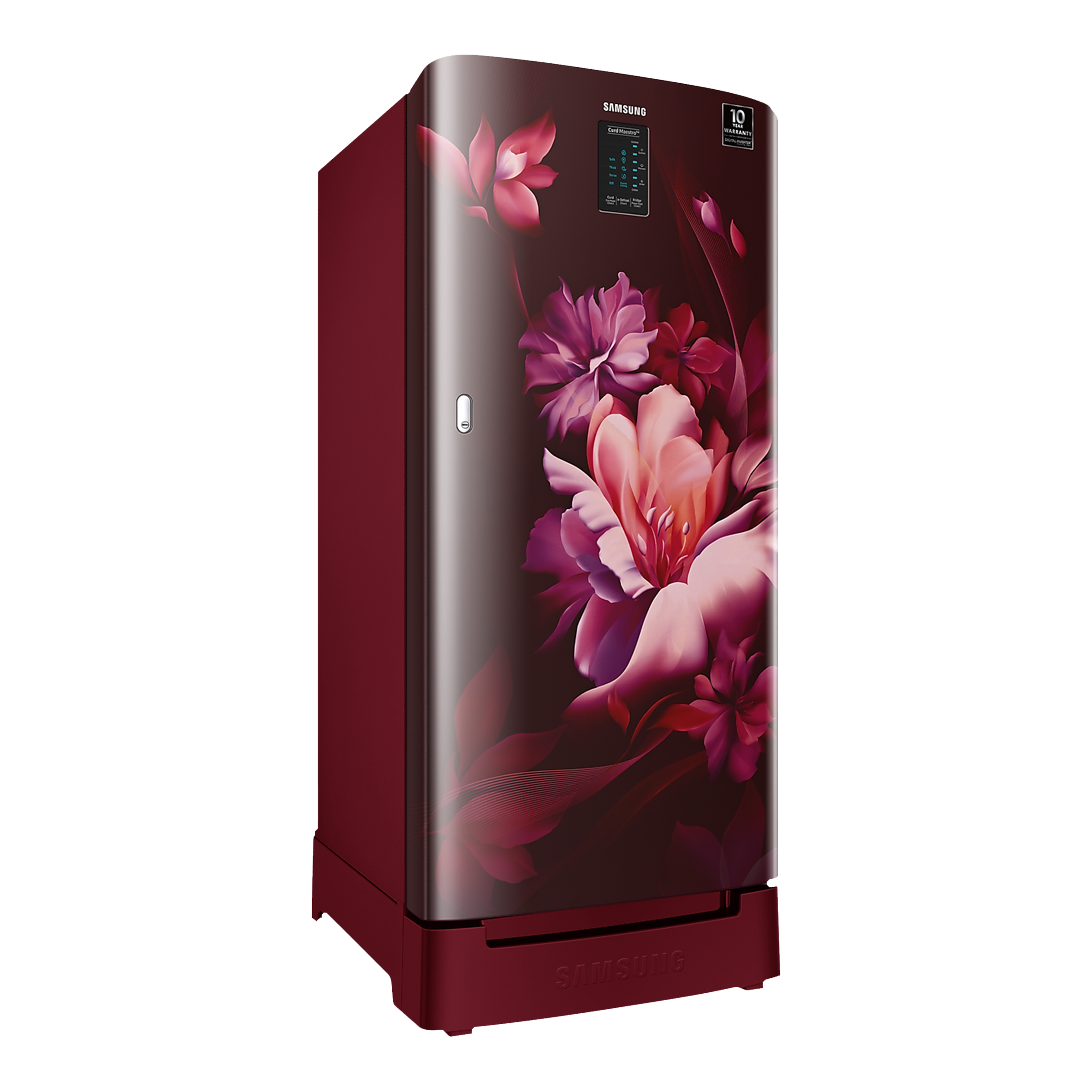 SAMSUNG 192 Liters 4 Star Direct Cool Single Door Refrigerator with Stabilizer Free Operation (RR21A2N2XRZ/HL, Midnight Blossom Red) SAMSUNG 192 Liters 4 Star Direct Cool Single Door Refrigerator with Stabilizer Free Operation (RR21A2N2XRZ/HL, Midnight Blossom Red)_4