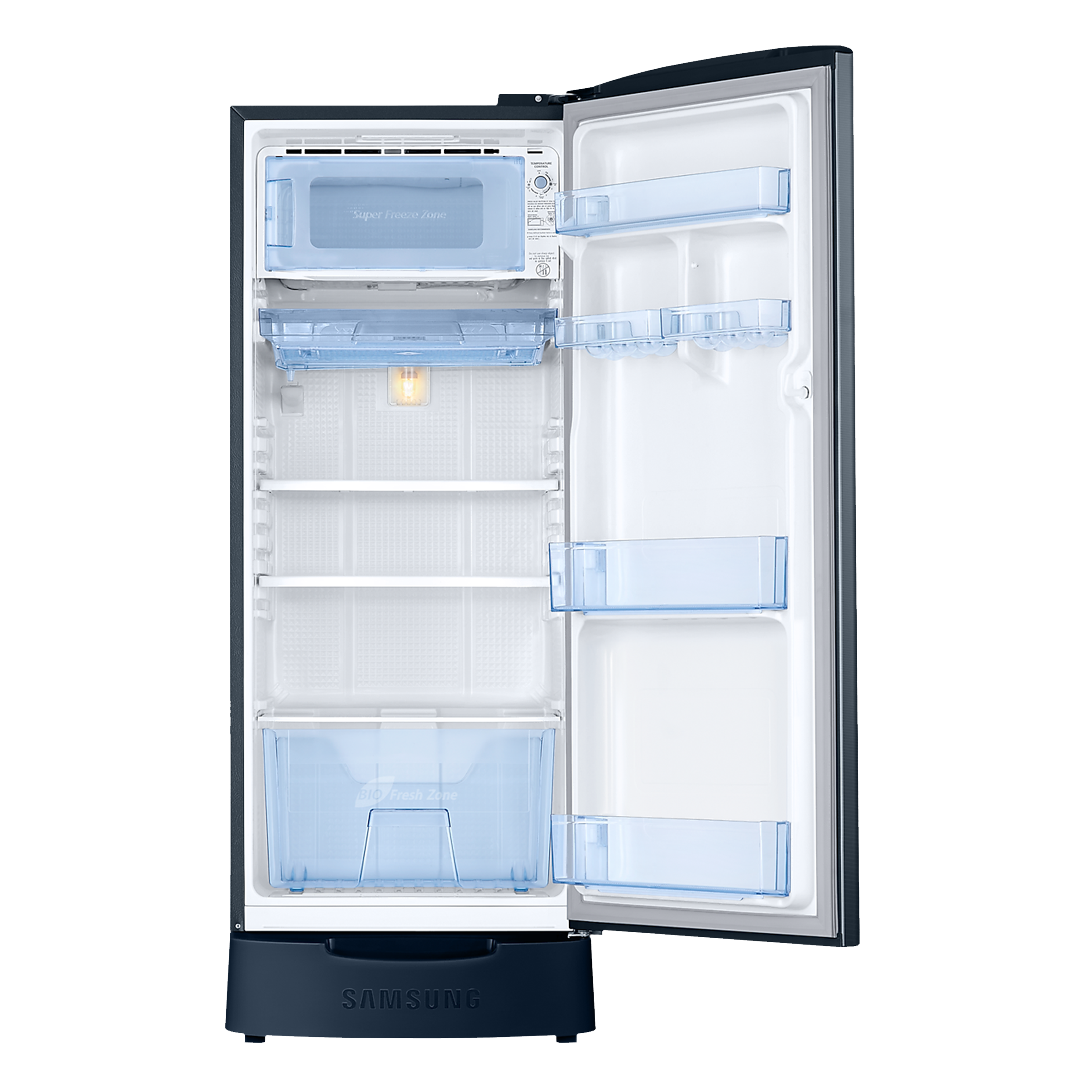 SAMSUNG 192 Liters 3 Star Direct Cool Single Door Refrigerator with Anti-Bacteria Gasket (RR20A1Z2YU8/HL, Blooming Saffron Blue) SAMSUNG 192 Liters 3 Star Direct Cool Single Door Refrigerator with Anti-Bacteria Gasket (RR20A1Z2YU8/HL, Blooming Saffron Blue)_6