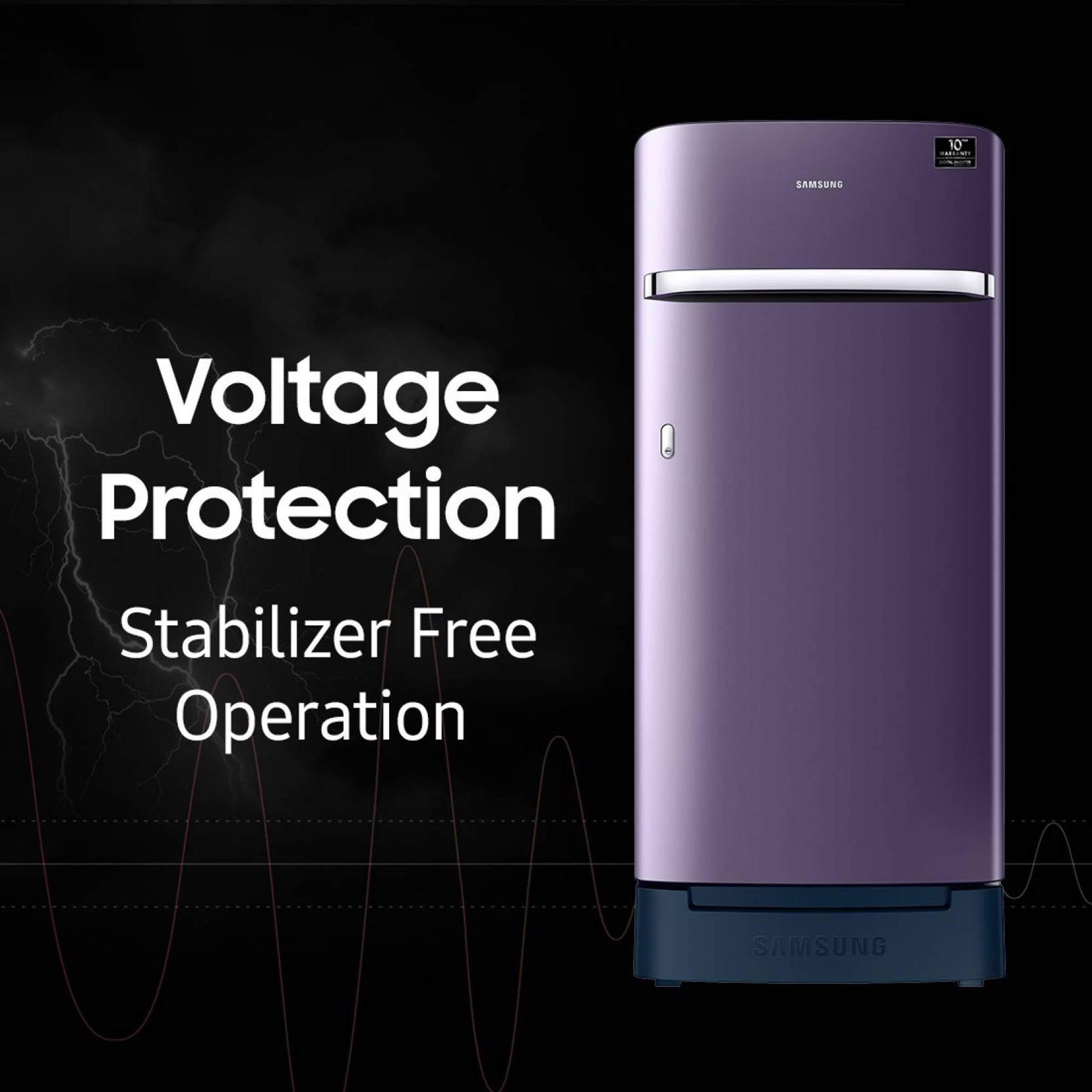 SAMSUNG 198 Liters 4 Star Direct Cool Single Door Refrigerator with Stabilizer Free Operation (RR21A2H2XUT/HL, Pebble Blue)_19