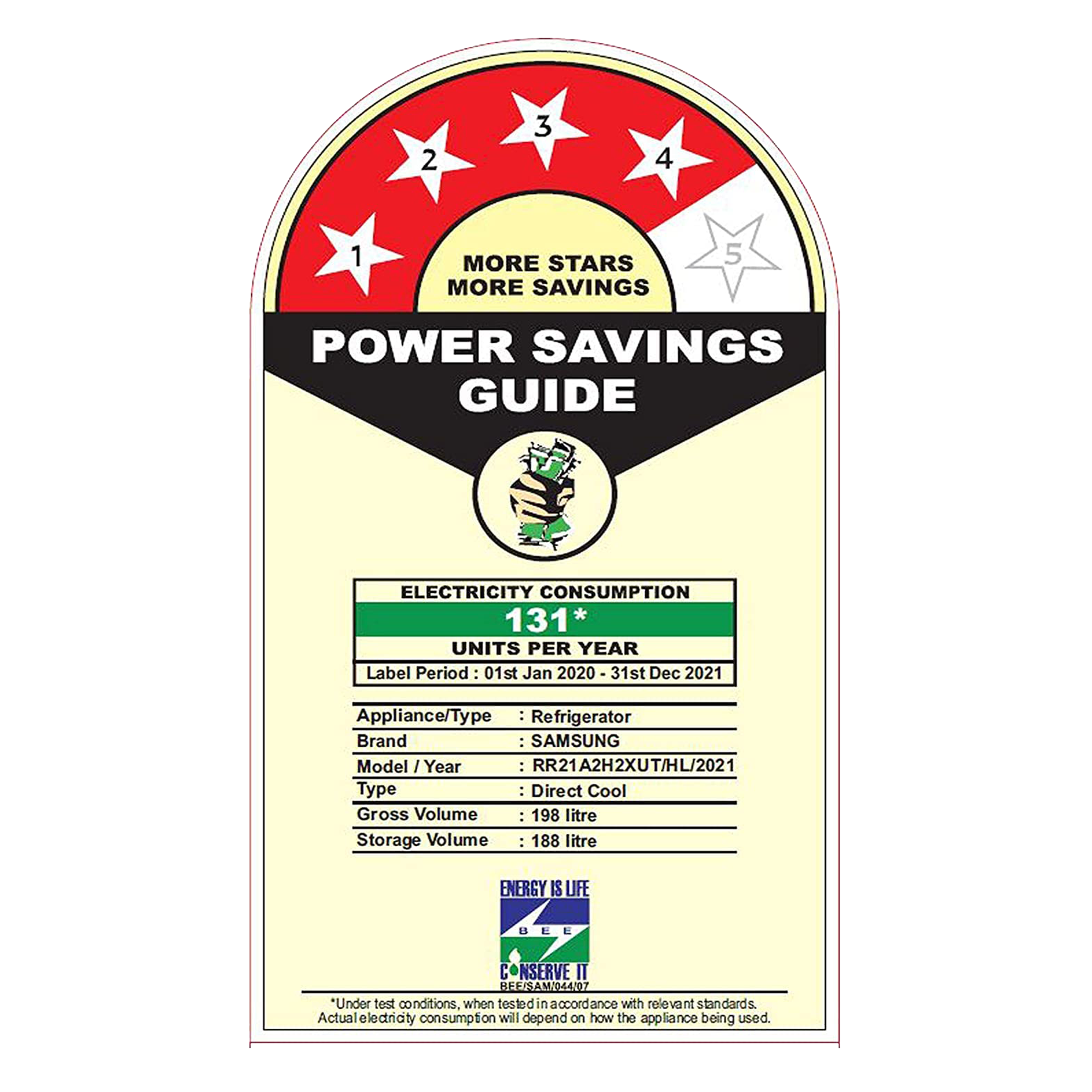 SAMSUNG 198 Liters 4 Star Direct Cool Single Door Refrigerator with Stabilizer Free Operation (RR21A2H2XUT/HL, Pebble Blue)_10