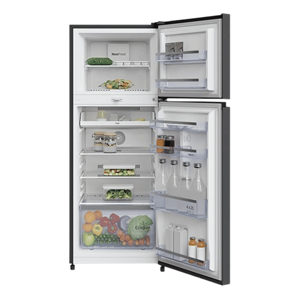 VOLTAS beko 275 Litres 2 Star Frost Free Double Door Refrigerator with NeoFrost Dual Cooling (RFF295D60/XBRXDIXXX/D60275, Wooden Black)_5