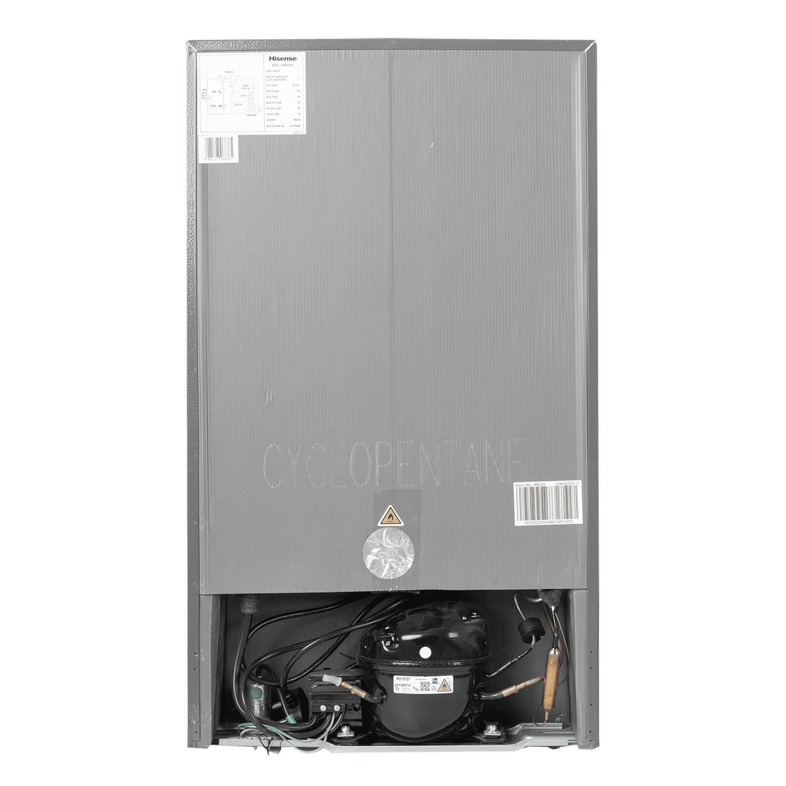 Hisense 94 Liters 2 Star Direct Cool Single Door Refrigerator with Reversible Door (RR94D4SSN, Silver)_9