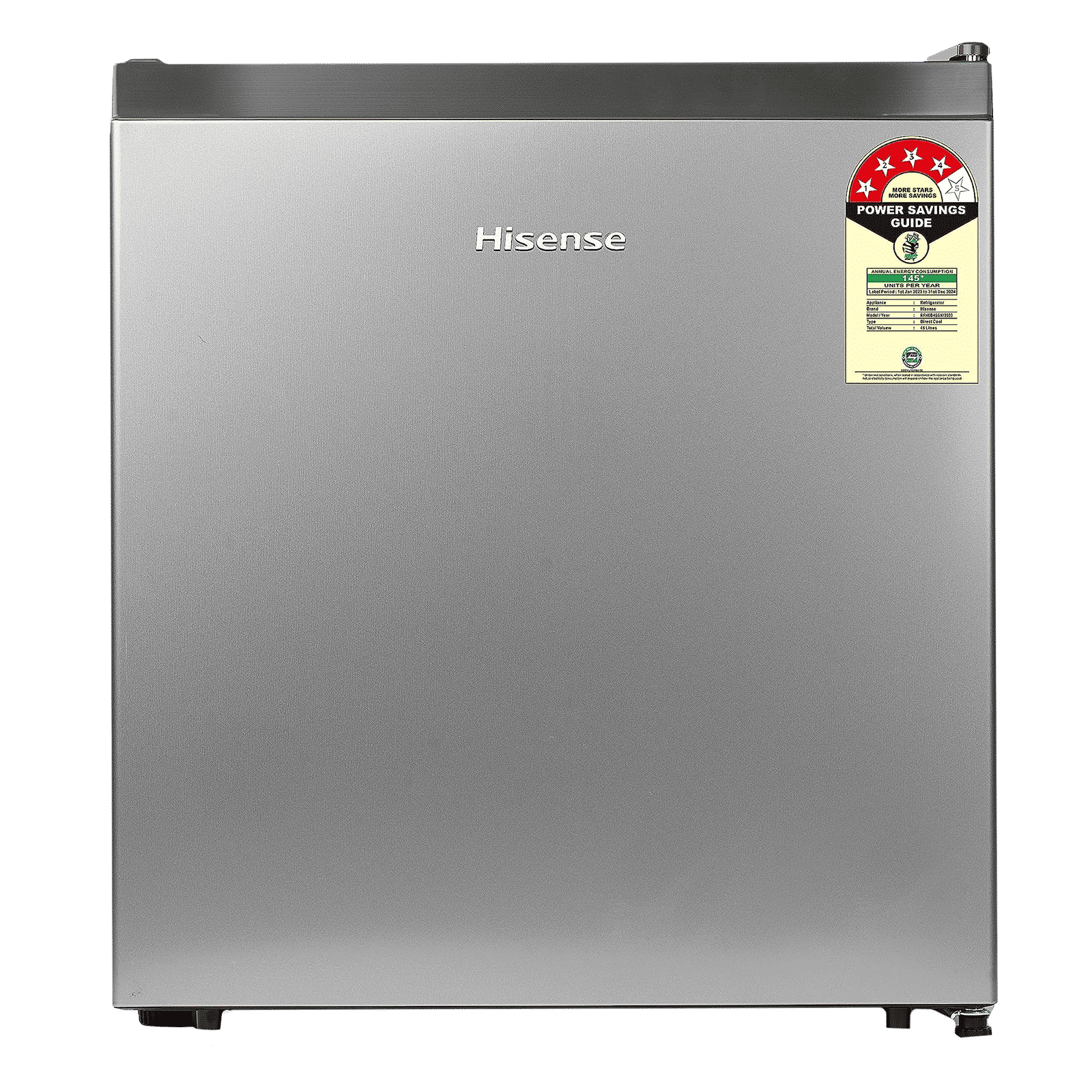 Hisense 46 Liters 2 Star Direct Cool Single Door Refrigerator with Reversible Door (RR46D4SSN, Silver)_1