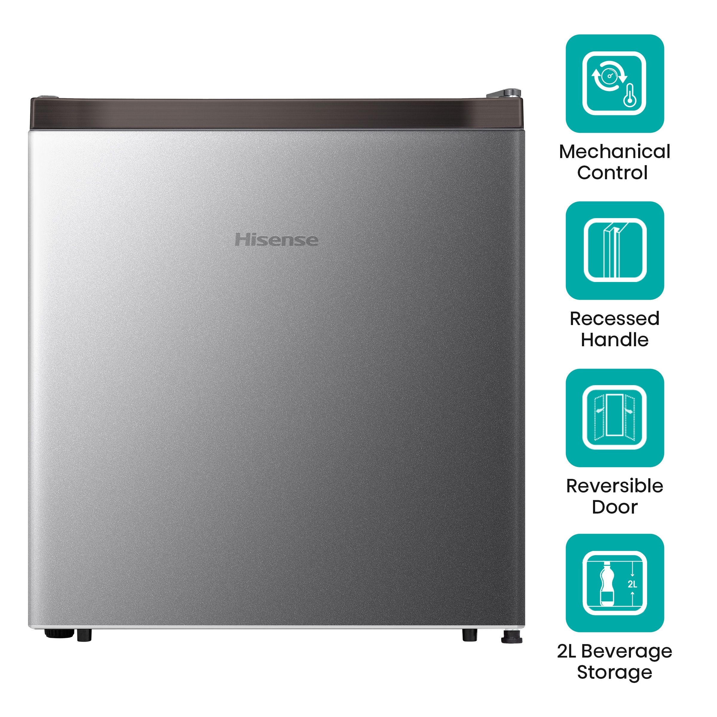 Hisense 46 Liters 2 Star Direct Cool Single Door Refrigerator with Reversible Door (RR46D4SSN, Silver)_11