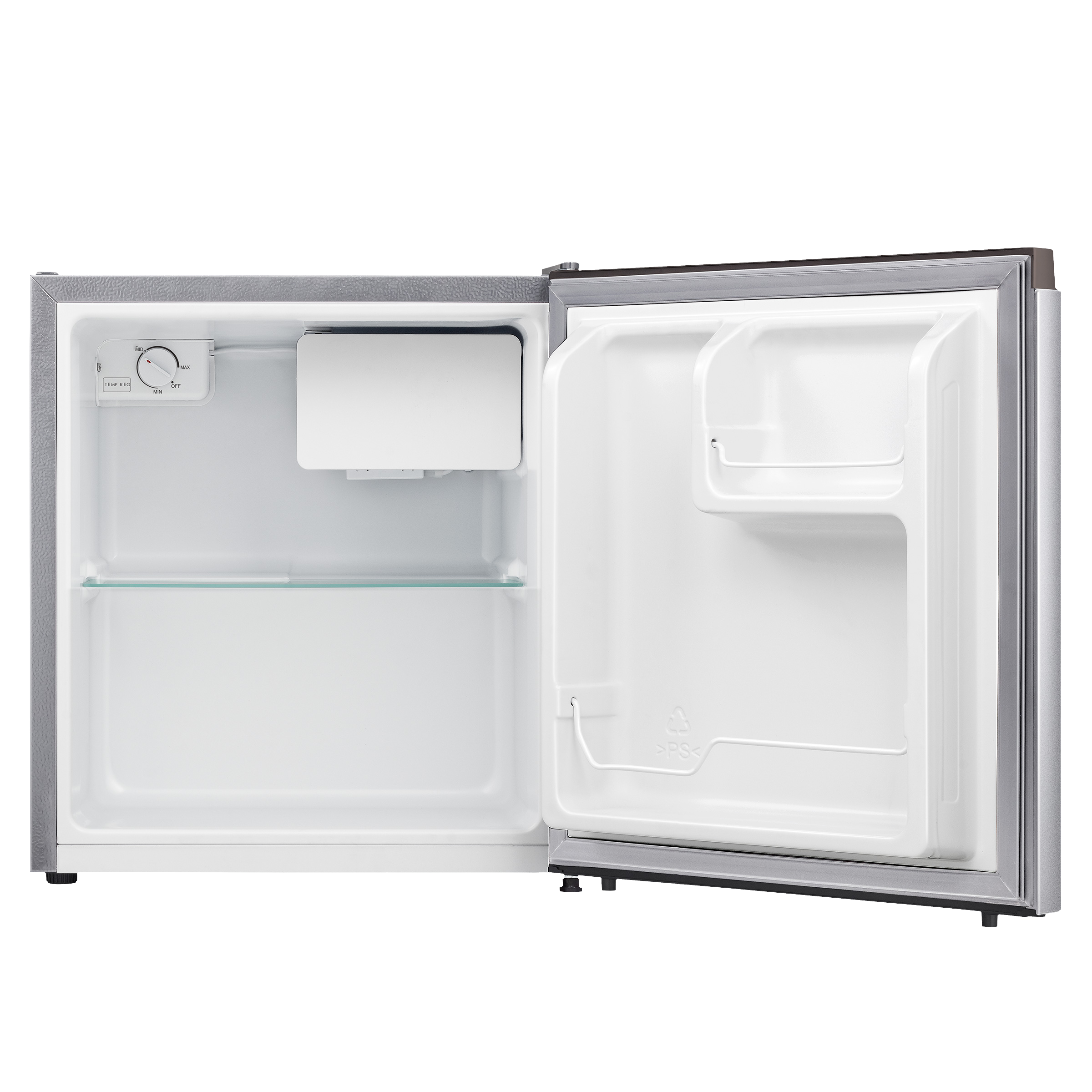 Hisense 46 Liters 2 Star Direct Cool Single Door Refrigerator with Reversible Door (RR46D4SSN, Silver)_5