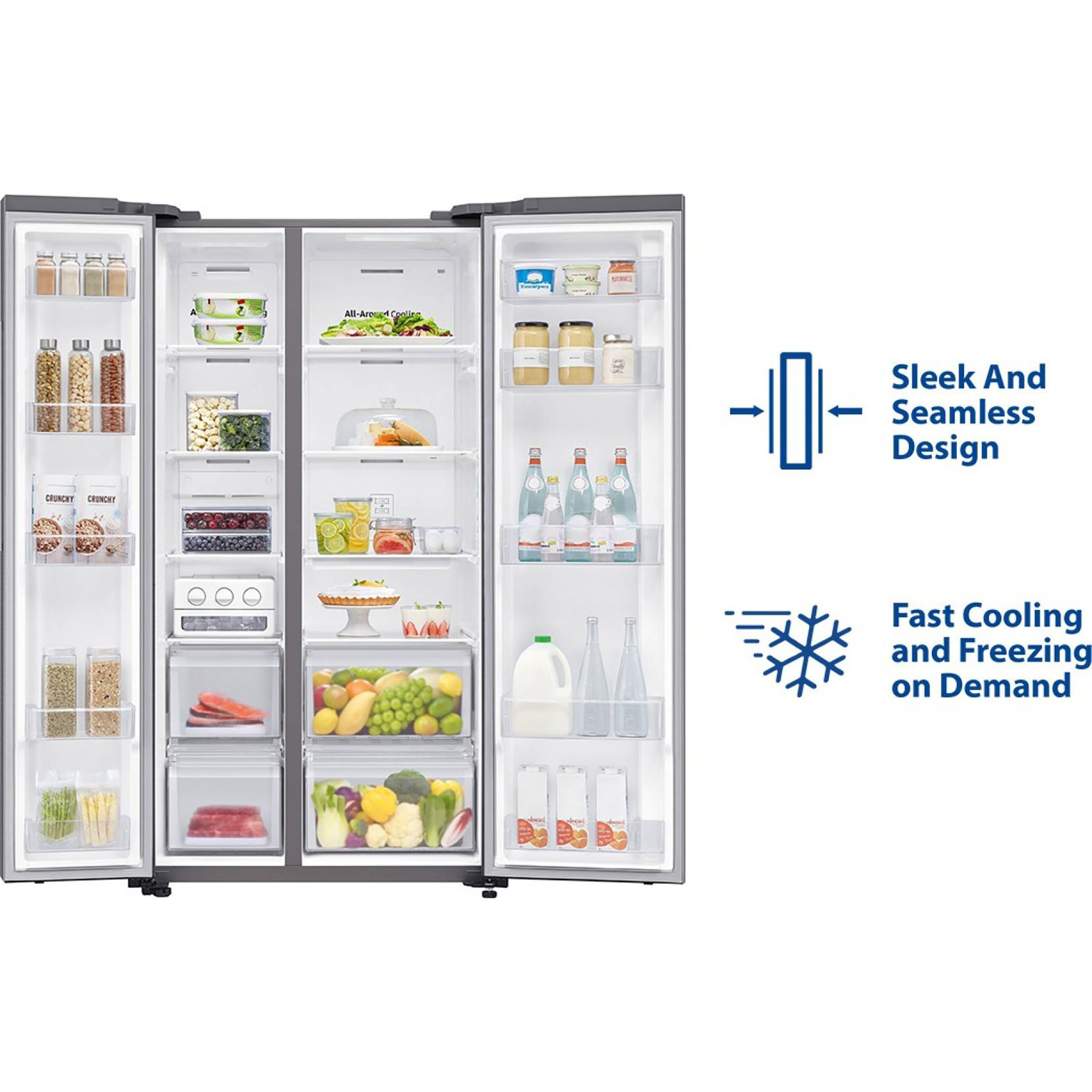 SAMSUNG 700 Litres Frost Free Double Door Refrigerator with SpaceMax Technology (RS72R5001M9/TL, Gentle Silver Matt) SAMSUNG 700 Litres Frost Free Double Door Refrigerator with SpaceMax Technology (RS72R5001M9/TL, Gentle Silver Matt)_15
