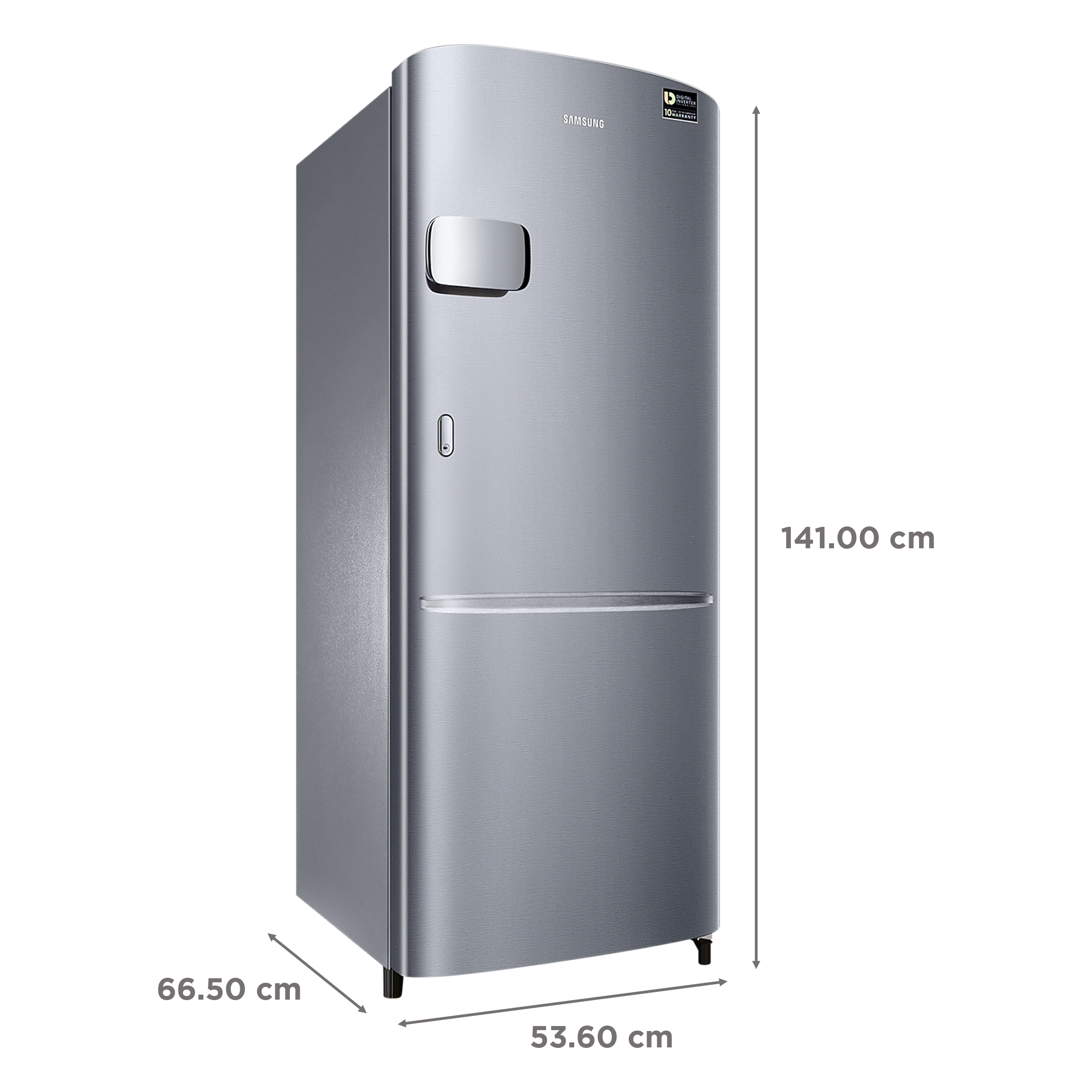SAMSUNG 230 Liters 3 Star Direct Cool Single Door Refrigerator with Stabilizer Free Operation (RR24A2Y2YS8/NL, Elegant Inox)_3