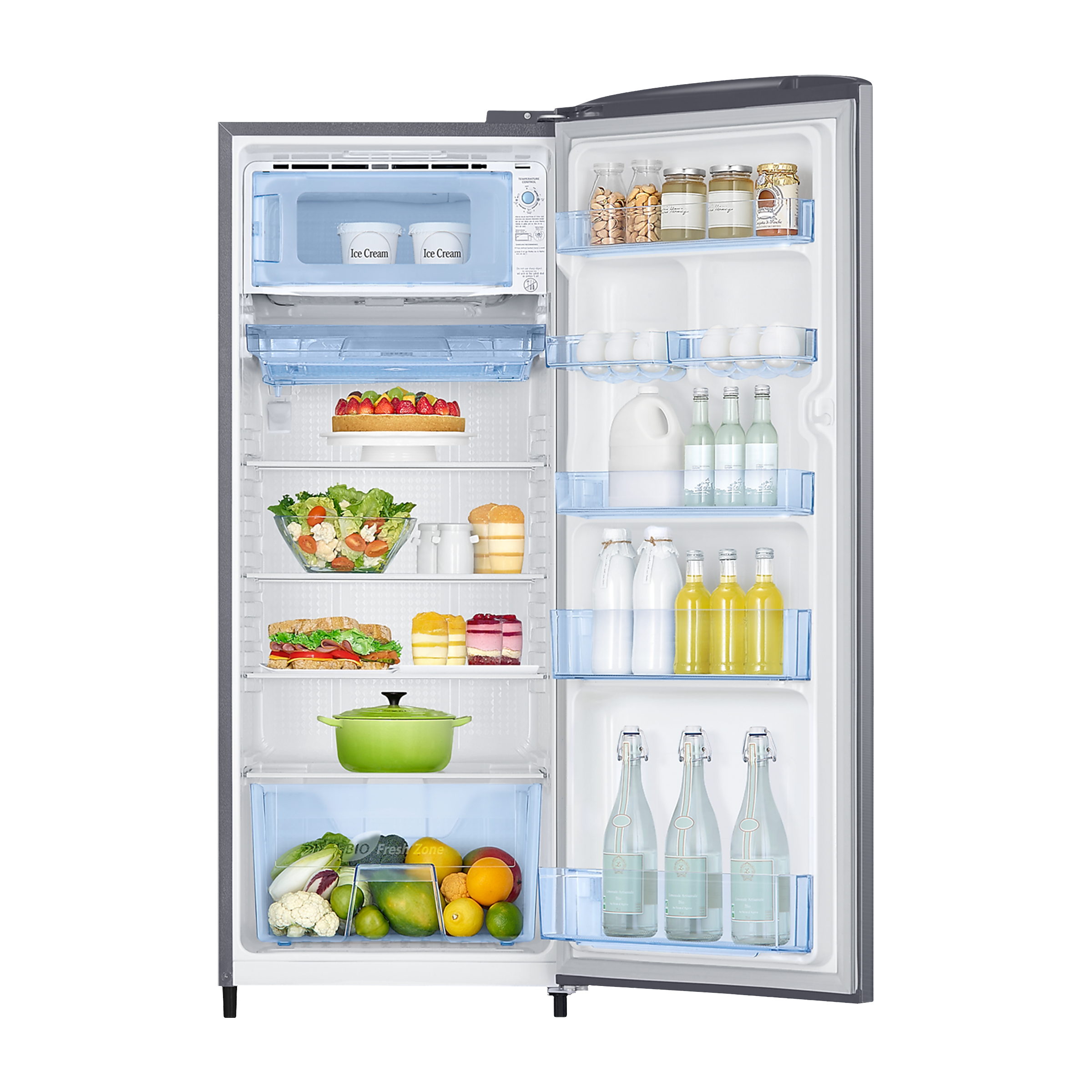 SAMSUNG 230 Liters 3 Star Direct Cool Single Door Refrigerator with Stabilizer Free Operation (RR24A2Y2YS8/NL, Elegant Inox)_5
