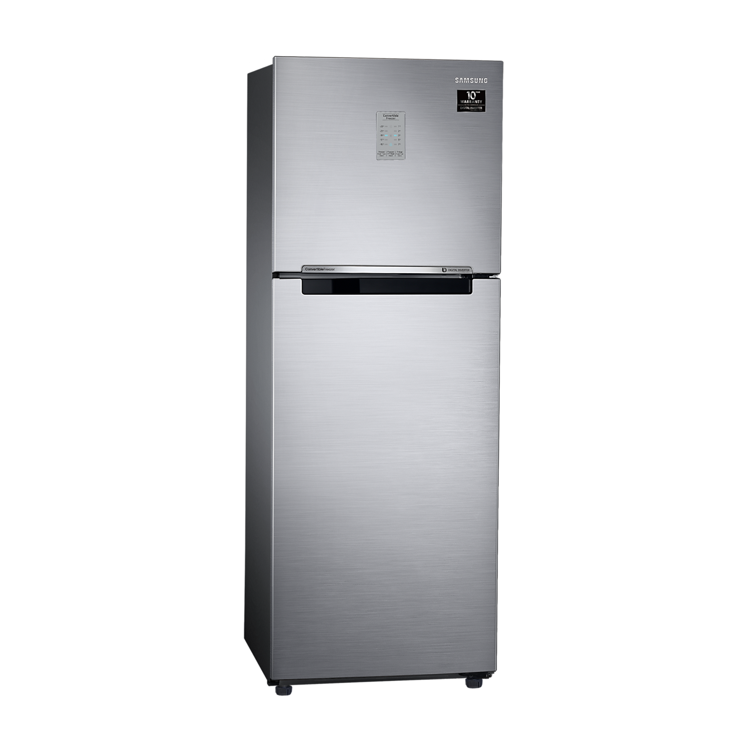 SAMSUNG 253 Litres 3 Star Frost Free Double Door Convertible Refrigerator with All-around Cooling Technology (RT28T3743S8/HL, Elegant Inox)_18