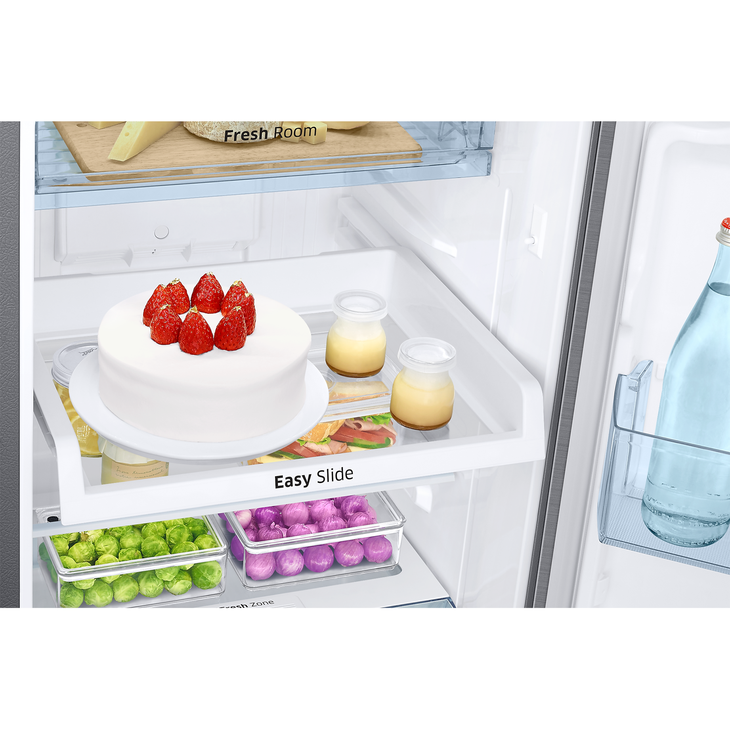 SAMSUNG 253 Litres 3 Star Frost Free Double Door Convertible Refrigerator with All-around Cooling Technology (RT28T3743S8/HL, Elegant Inox)_7