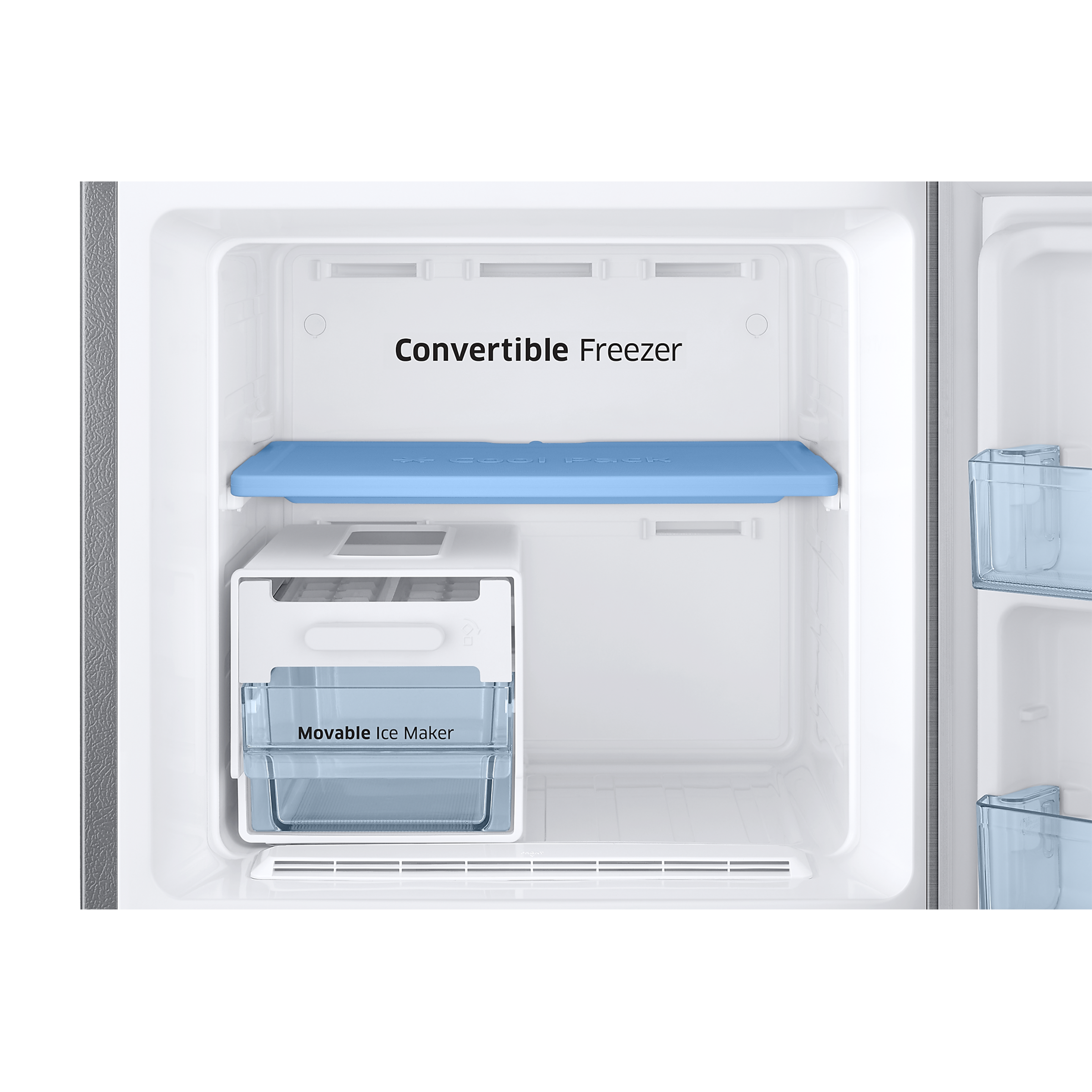 SAMSUNG 253 Litres 3 Star Frost Free Double Door Convertible Refrigerator with All-around Cooling Technology (RT28T3743S8/HL, Elegant Inox)_8