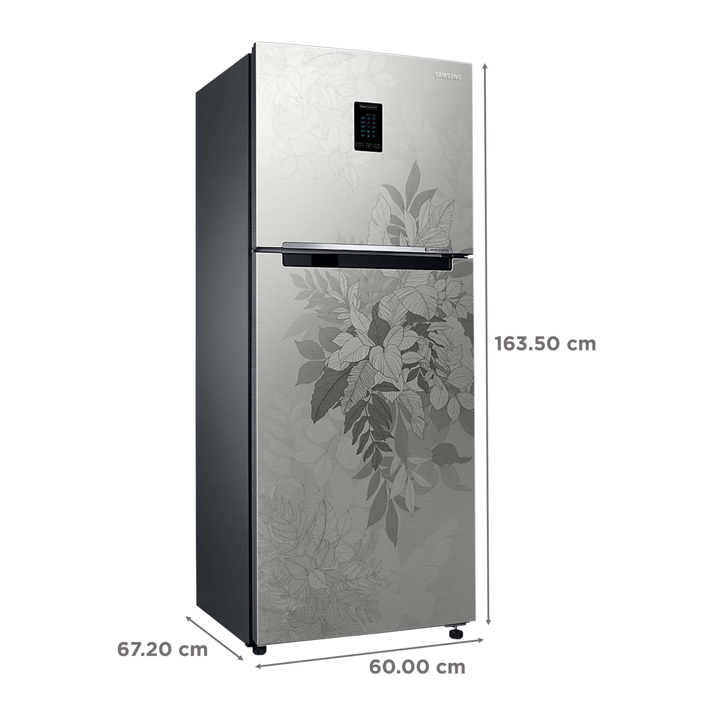 SAMSUNG 324 Litres 3 Star Frost Free Double Door Convertible Refrigerator with Door Alarm (RT34B4513QB/HL, Bouquet Silver)_3