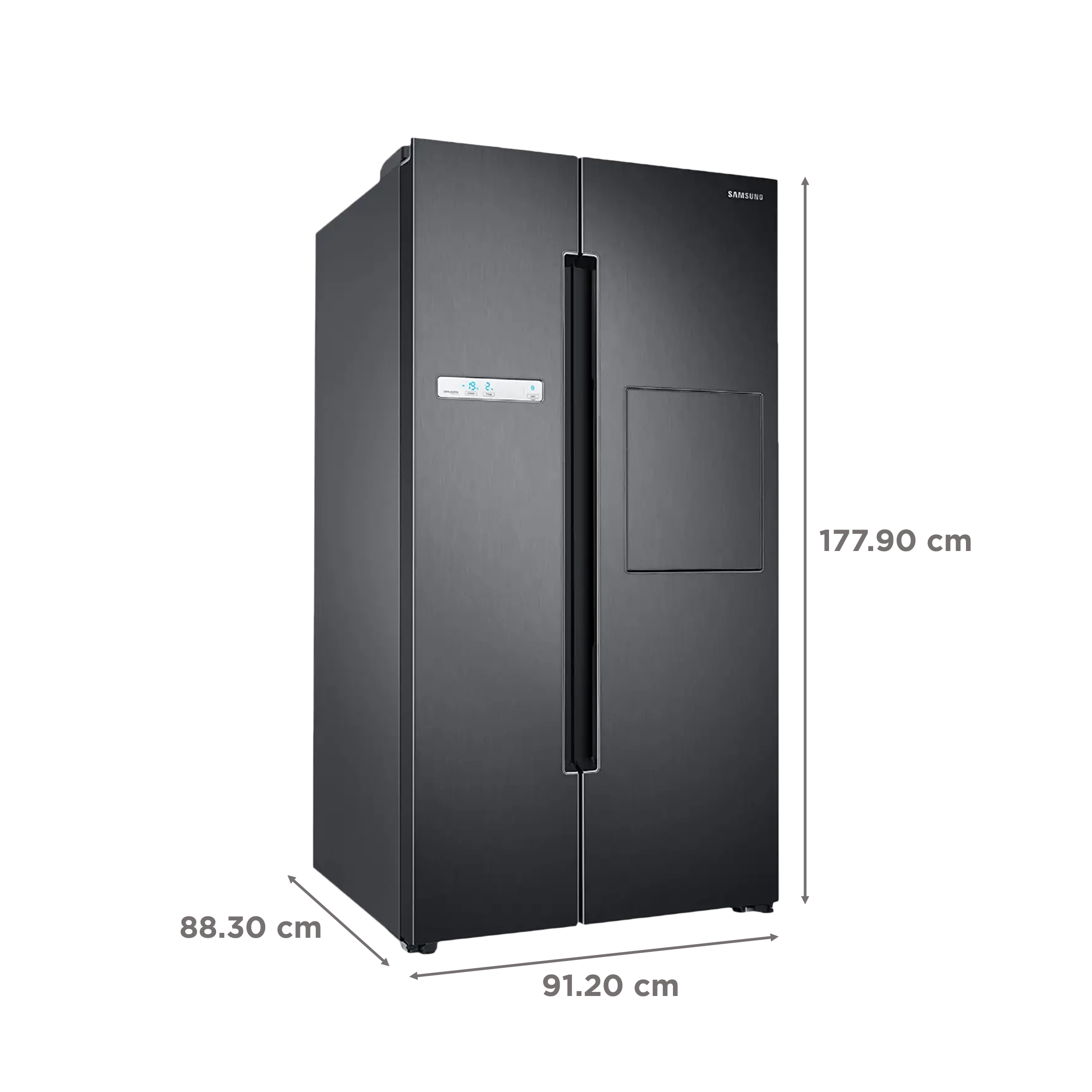 SAMSUNG 845 Litres Frost Free Side by Side Refrigerator with Multi Flow System (RS82A6000B1/TL, Black Matt (Doi))_3