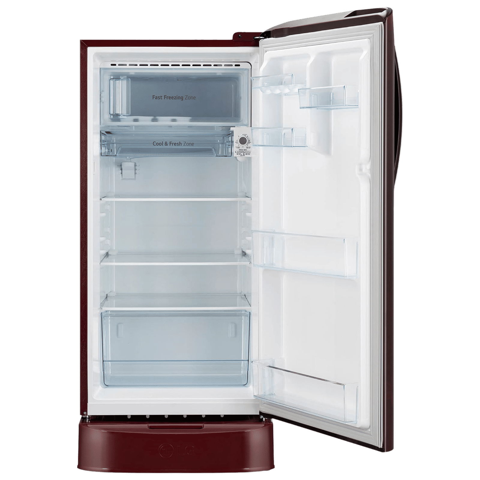 LG 204 Litres 5 Star Direct Cool Single Door Refrigerator with Anti Bacterial Gasket (GL-D211HSQZ, Scarlet Quartz) LG 204 Litres 5 Star Direct Cool Single Door Refrigerator with Anti Bacterial Gasket (GL-D211HSQZ, Scarlet Quartz)_6