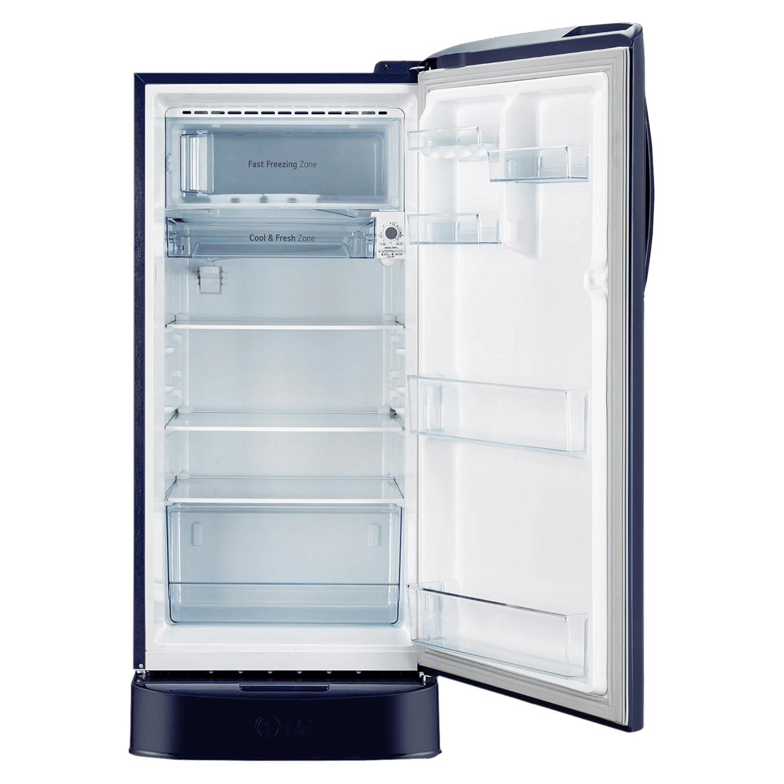 LG 204 Litres 5 Star Star Direct Cool Single Door Refrigerator with Antibacterial Gasket (GL-D211HBQZ, Blue Quartz)_6